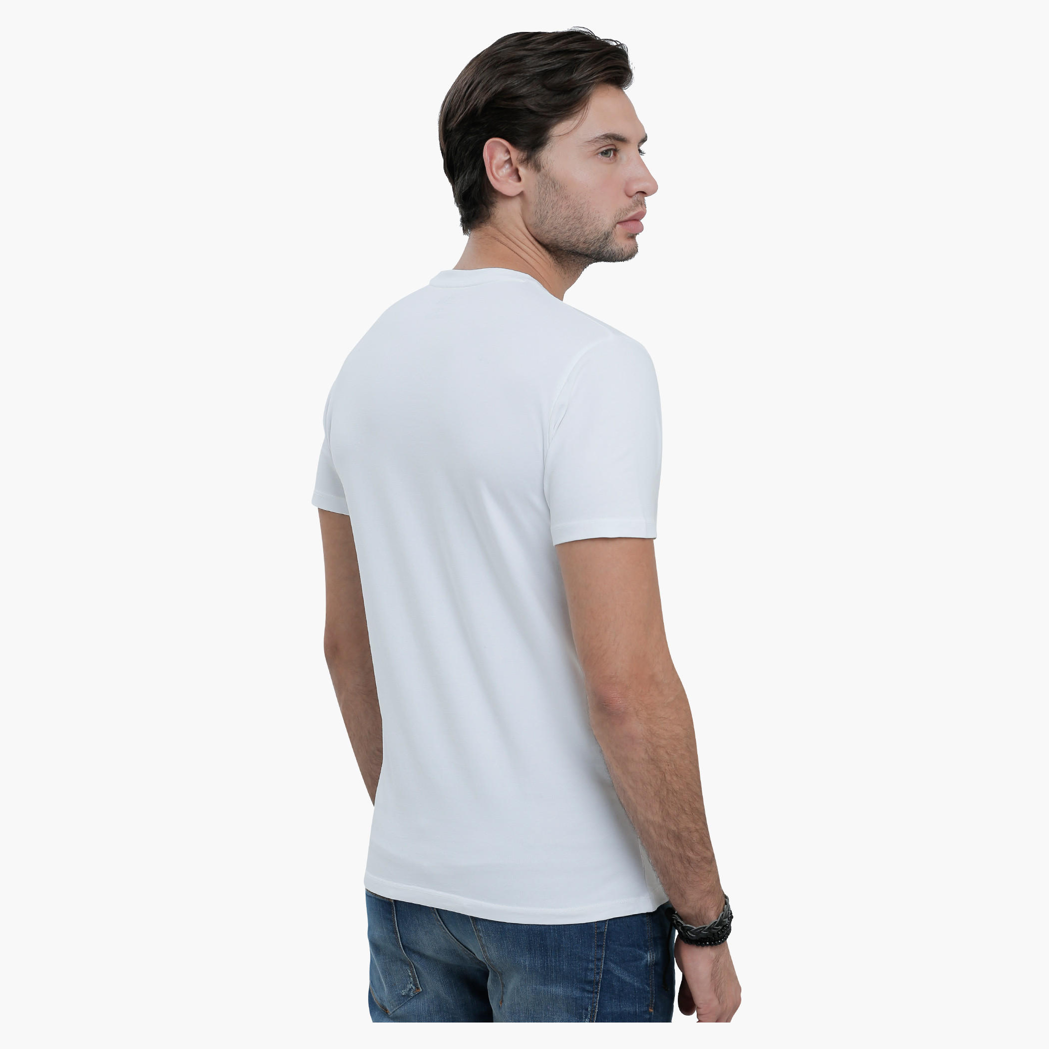 Round Neck T-Shirt with Short Sleeves in Slim Fit-men-clothing-tshirtsandpolos-tshirts-image-12