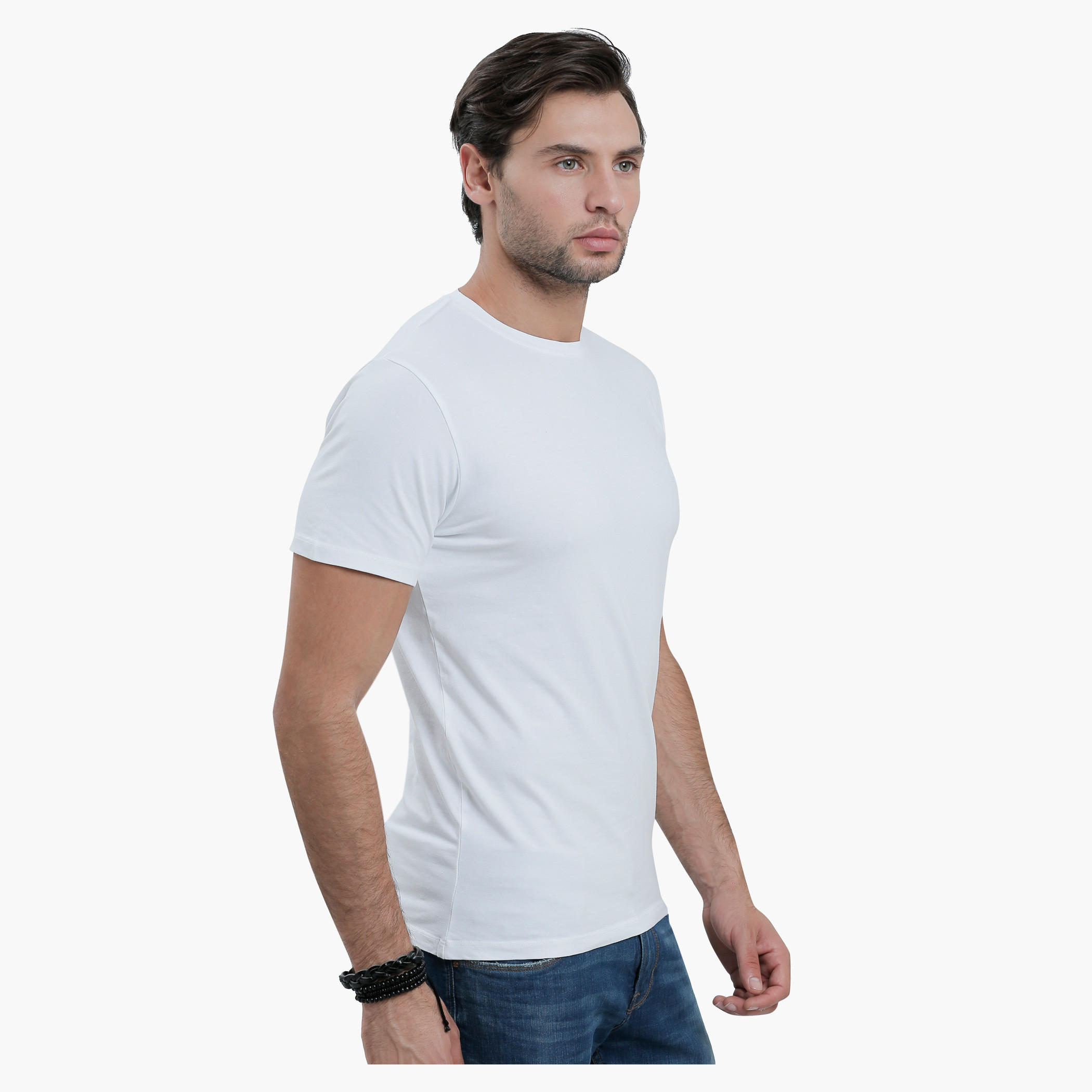 Round Neck T-Shirt with Short Sleeves in Slim Fit-men-clothing-tshirtsandpolos-tshirts-image-13