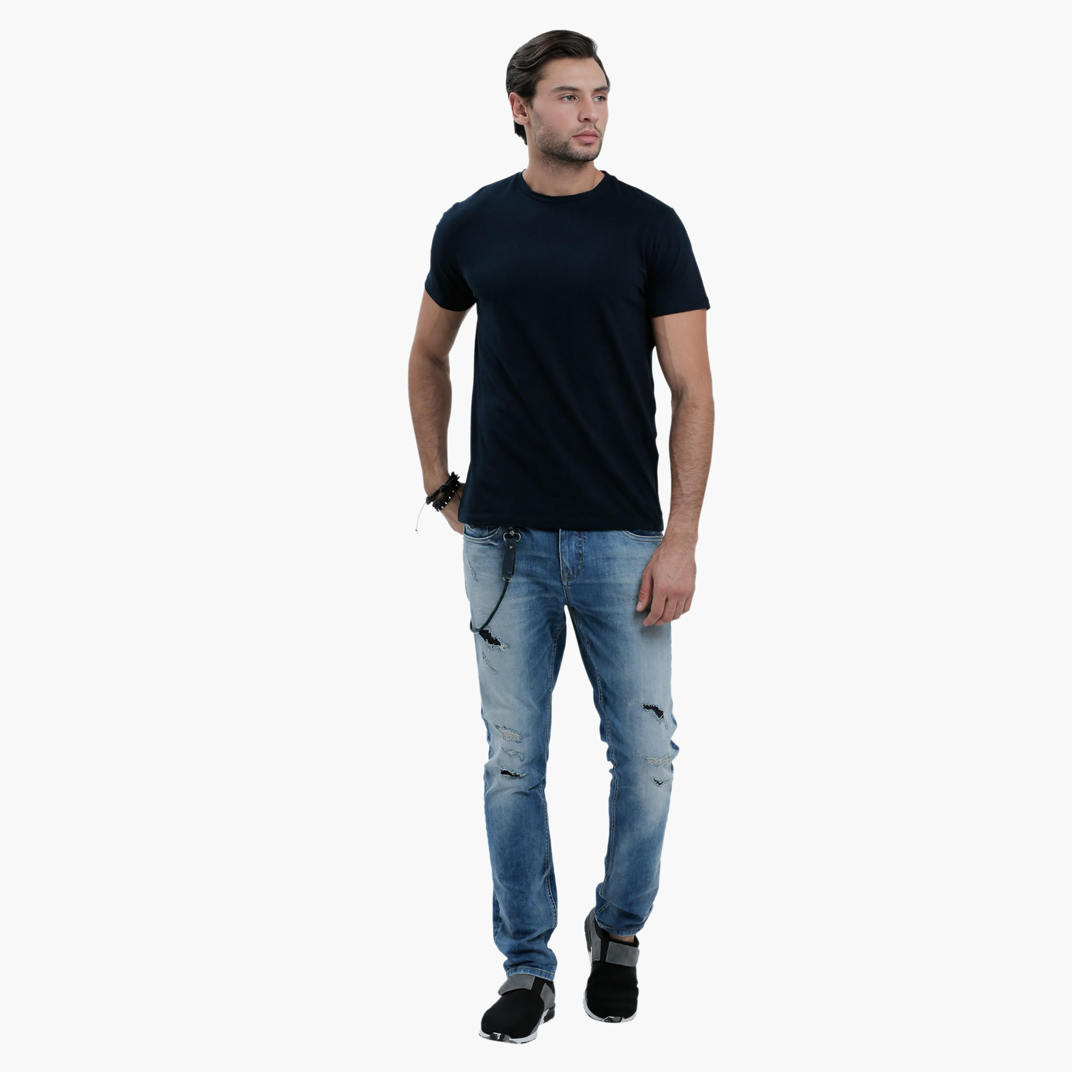 Round Neck T-Shirt with Short Sleeves in Slim Fit-men-clothing-tshirtsandpolos-tshirts-image-20