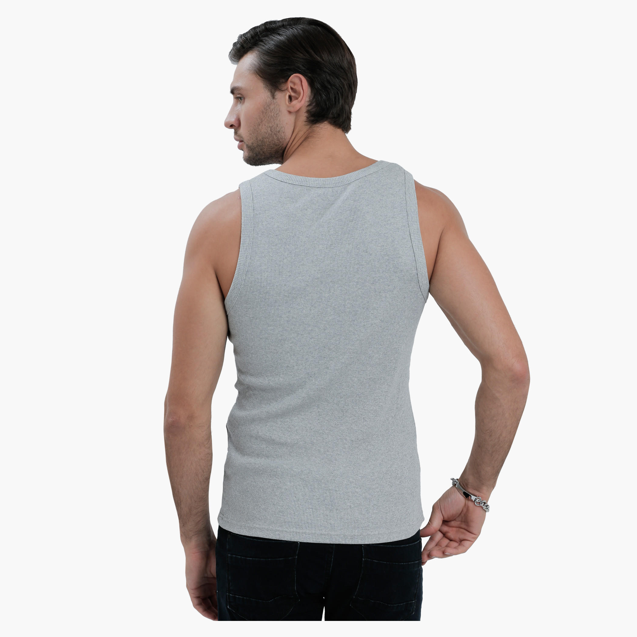 Sleeveless T-Shirt with Round Neck in Slim Fit-men-clothing-tshirtsandpolos-vests-image-7