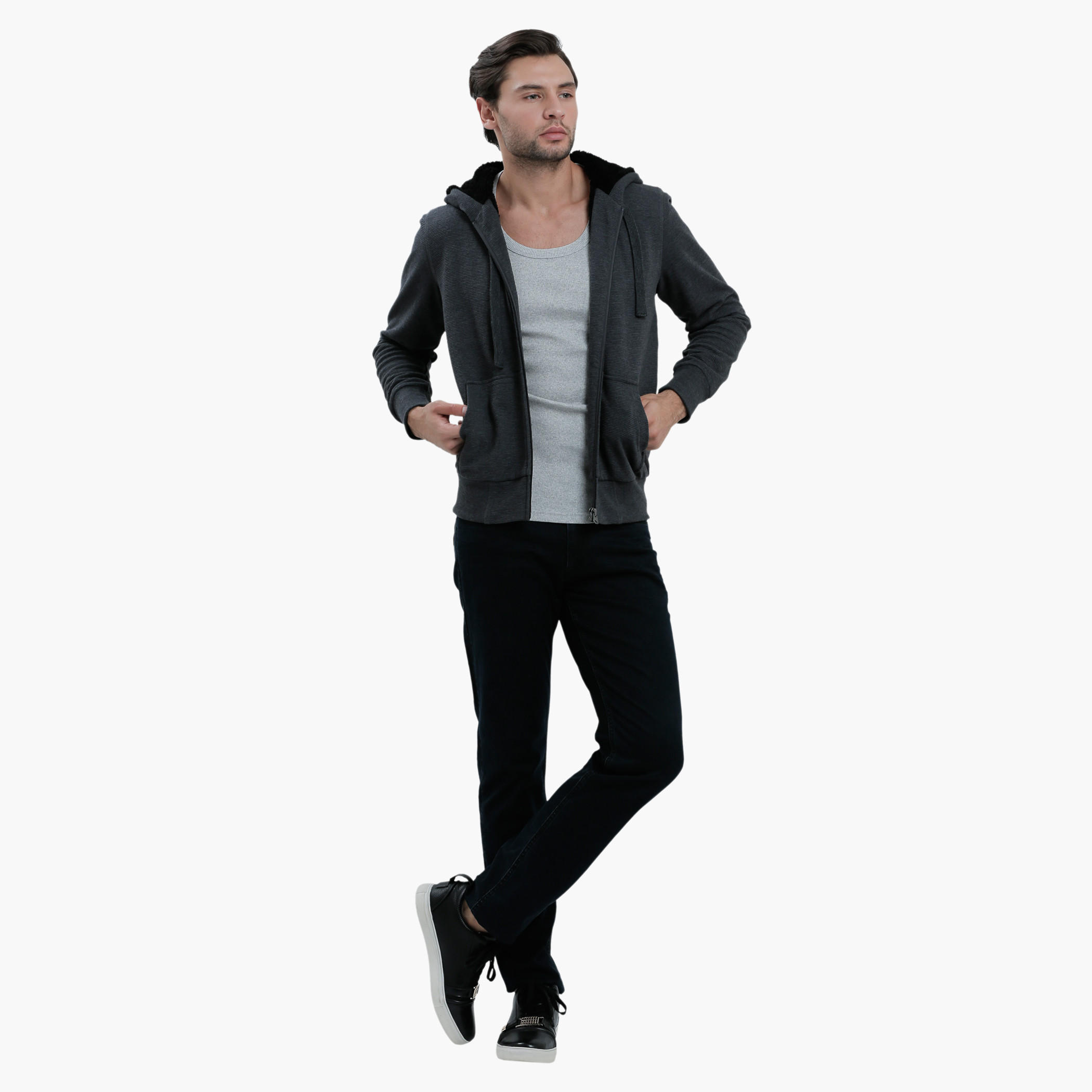 Sleeveless T-Shirt with Round Neck in Slim Fit-men-clothing-tshirtsandpolos-vests-image-10