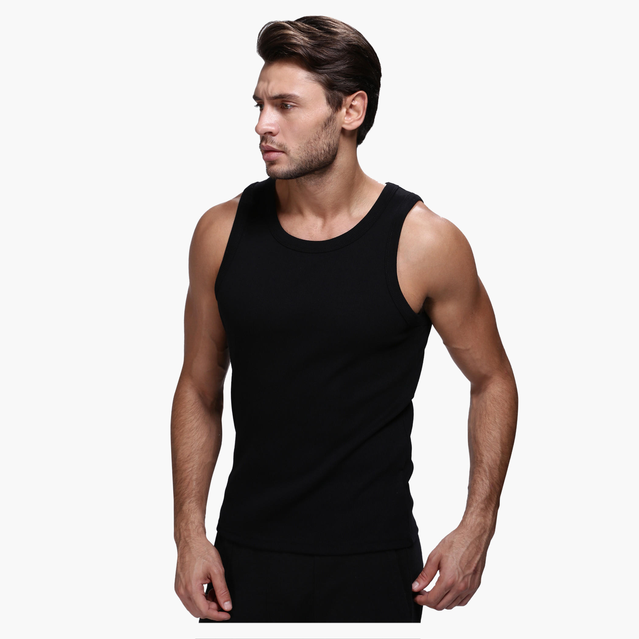Sleeveless T-Shirt in Slim Fit-men-clothing-tshirtsandpolos-vests-image-3