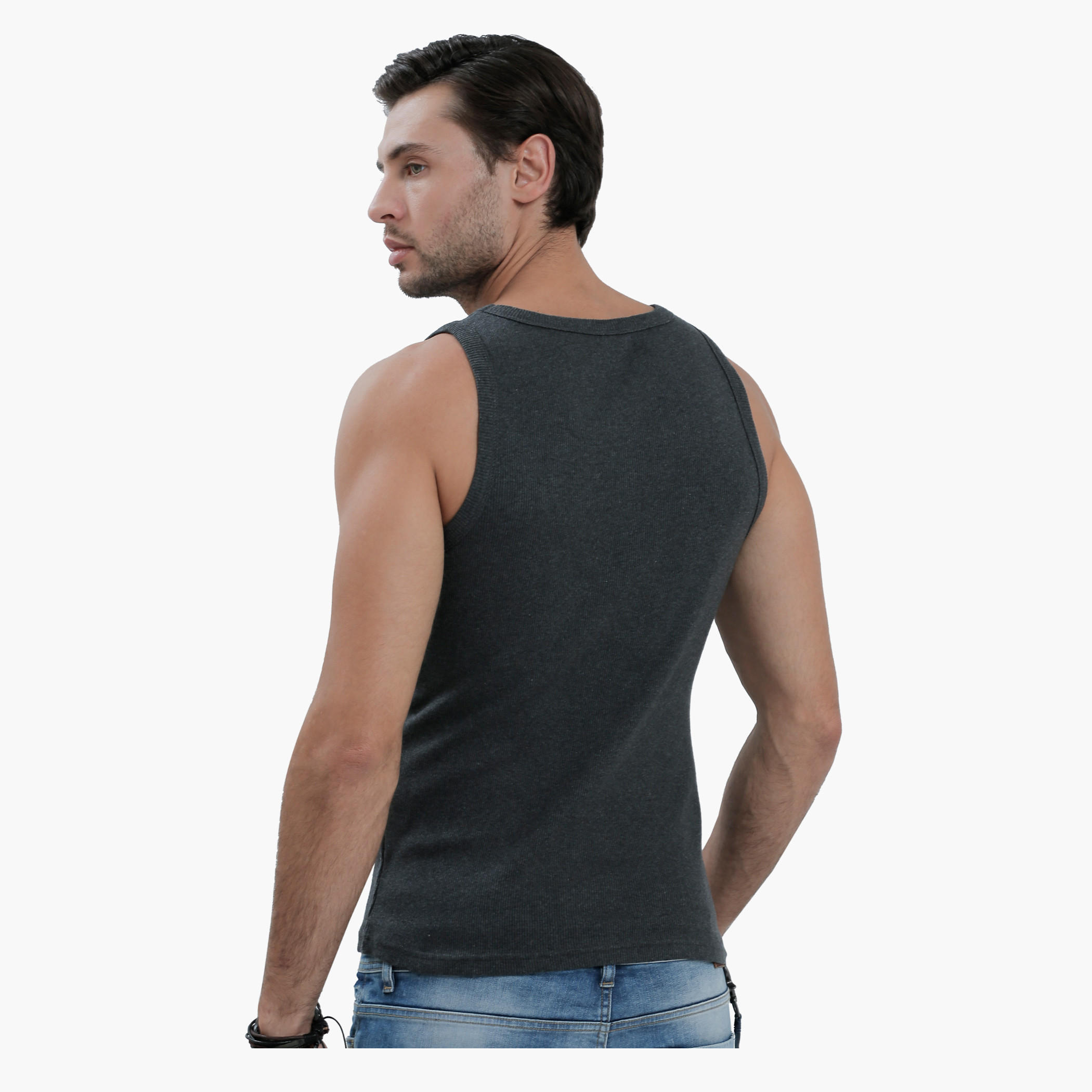 Sleeveless T-Shirt with Round Neck in Slim Fit-men-clothing-tshirtsandpolos-vests-image-12