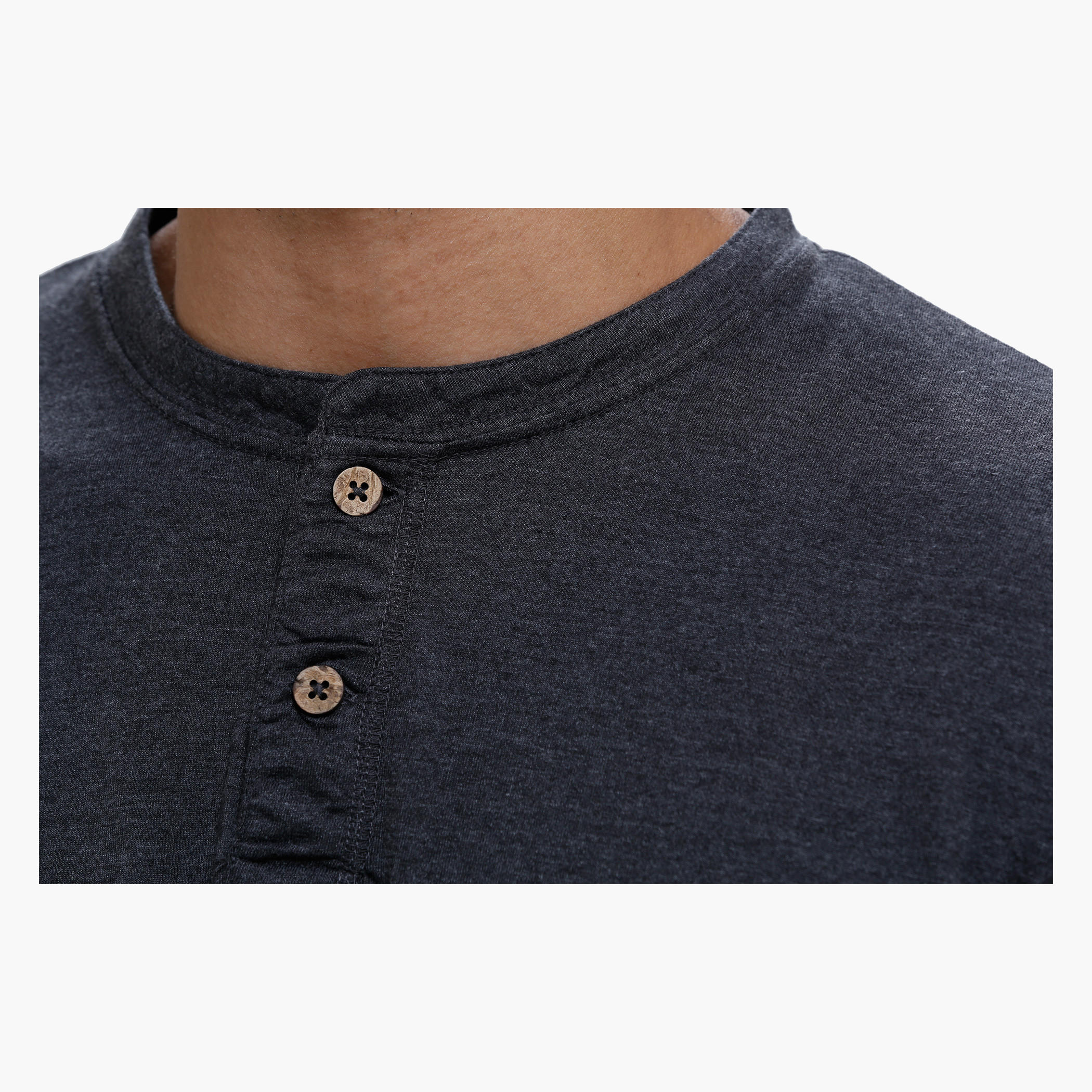 Henley Neck T-Shirt with Short Sleeves in Slim Fit-men-clothing-tshirtsandpolos-tshirts-image-4