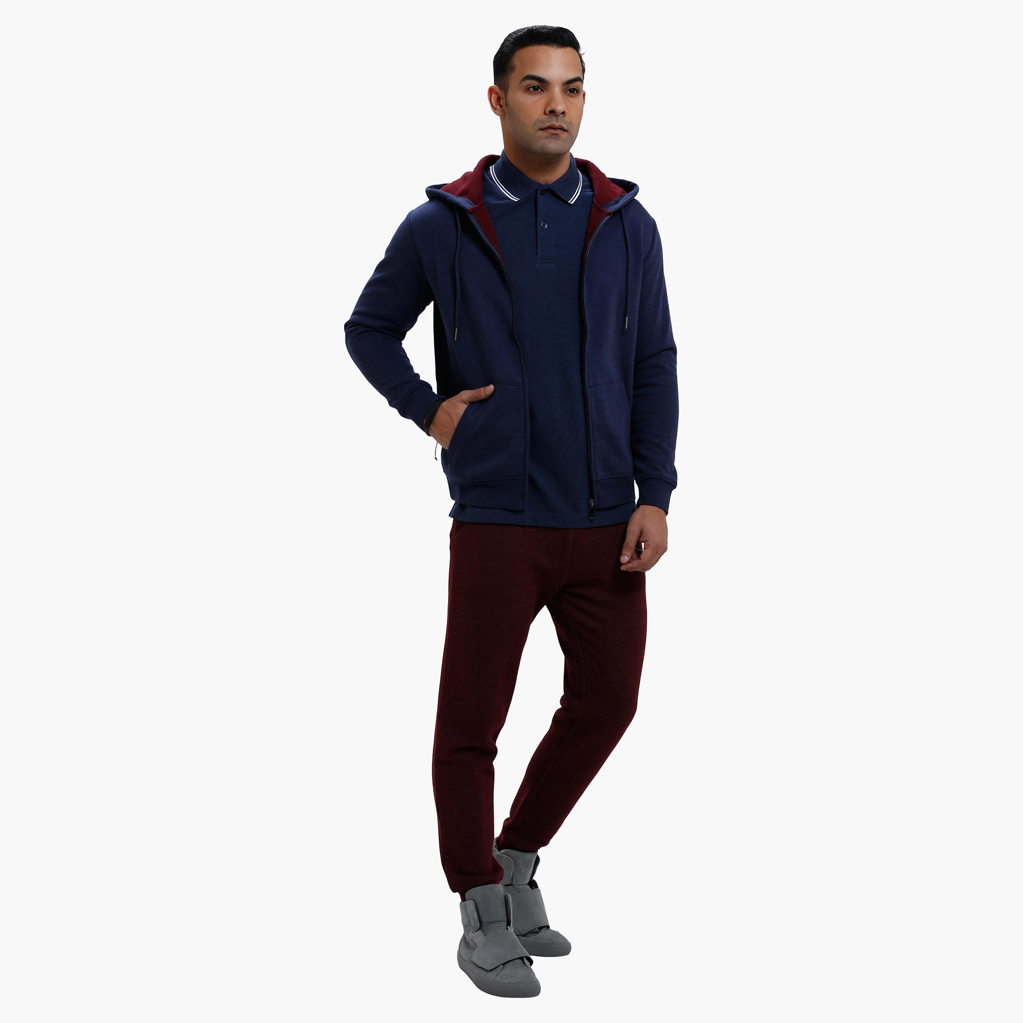 Polo Neck T-Shirt with Short Sleeves in Slim Fit-men-clothing-tshirtsandpolos-polos-image-5