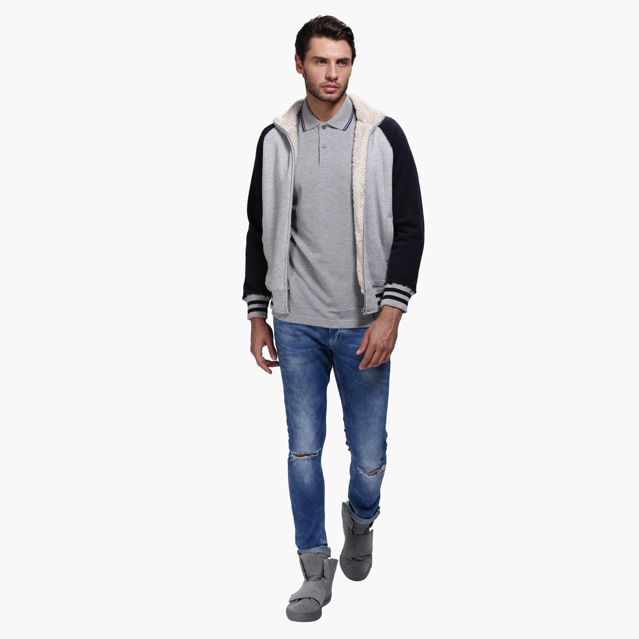 Polo Neck T-Shirt with Short Sleeves-men-clothing-tshirtsandpolos-polos-image-5