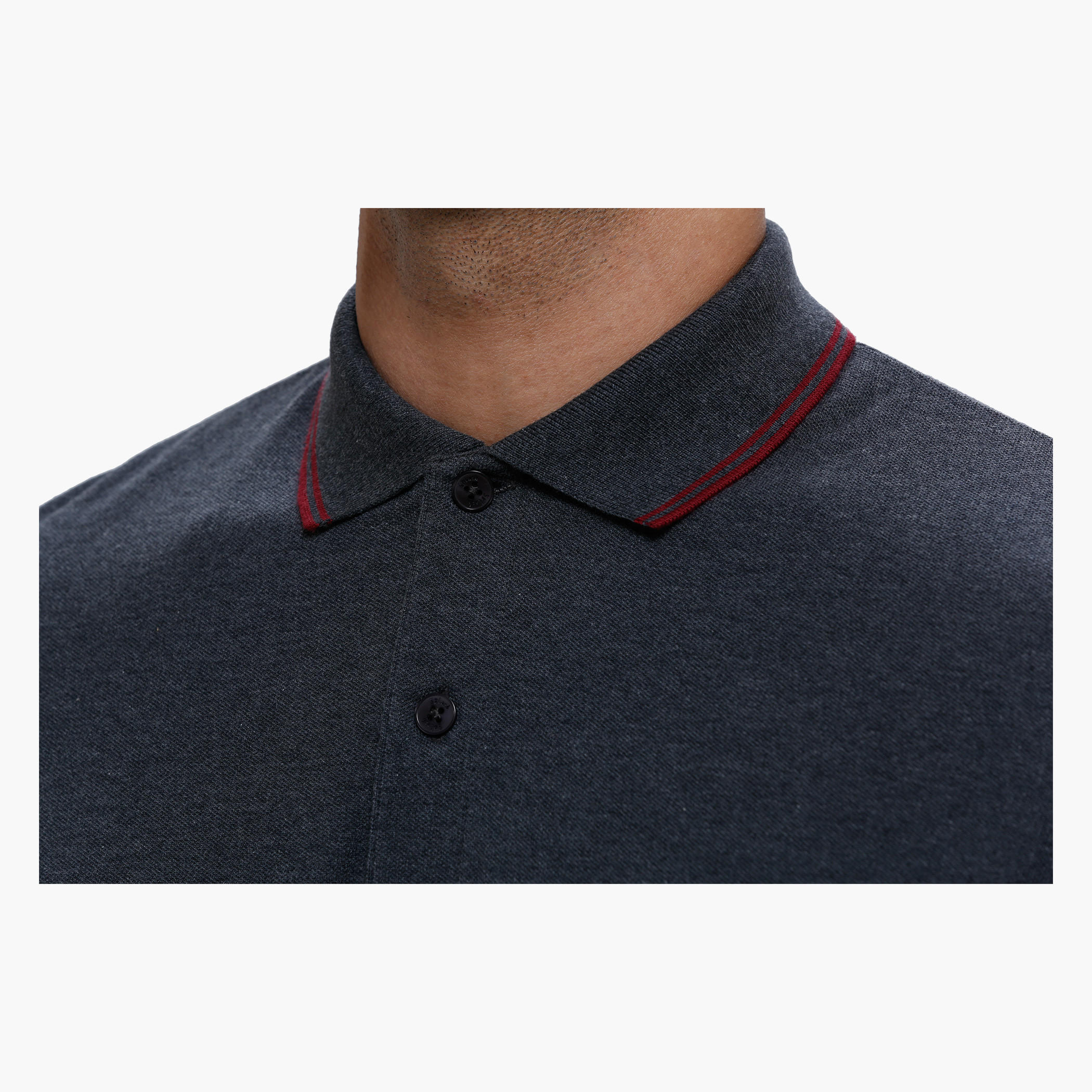 Polo Neck T-Shirt with Short Sleeves in Slim Fit-men-clothing-tshirtsandpolos-polos-image-9