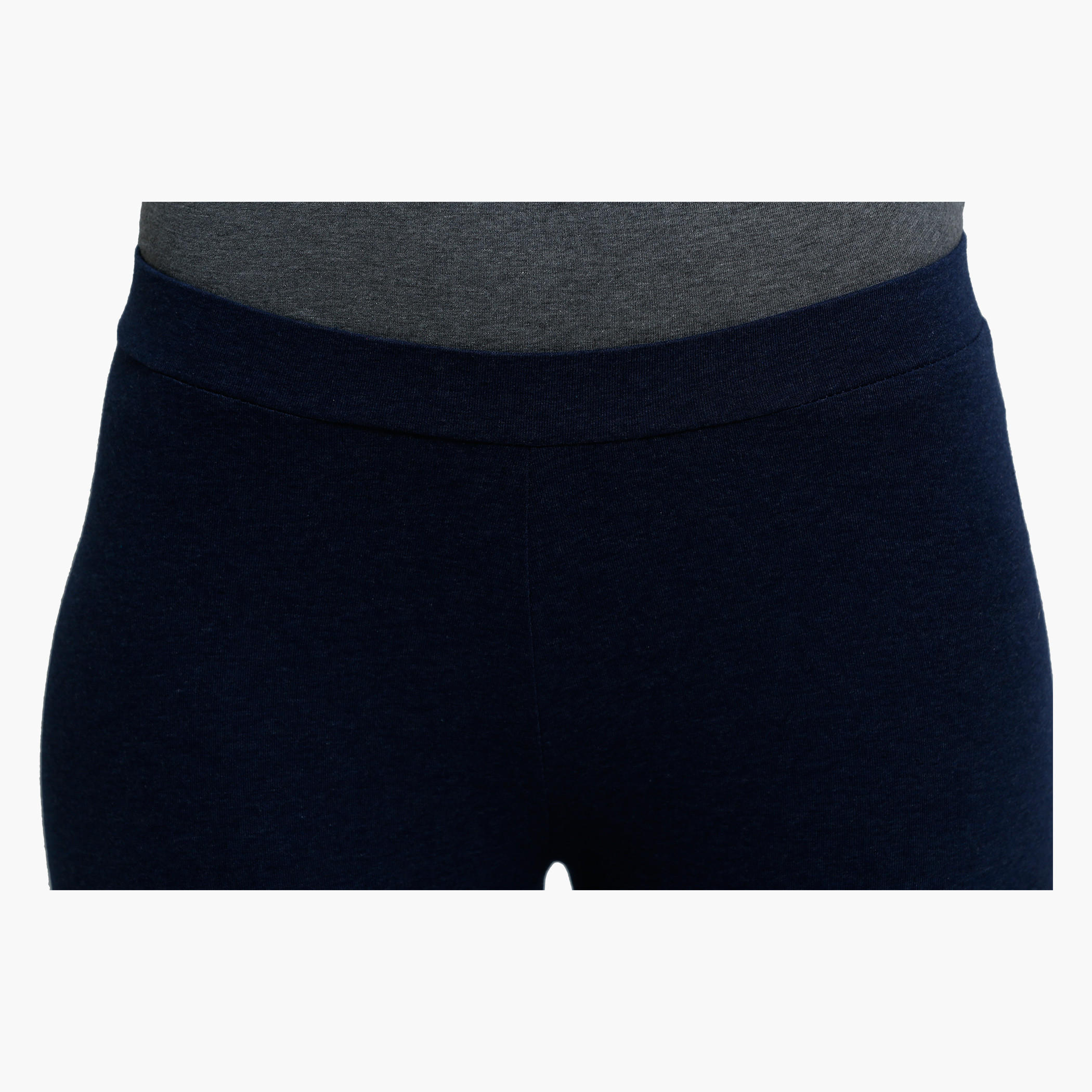 Cropped Leggings with Elasticised Waistband in Slim Fit-women-clothing-bottoms-leggings-image-4
