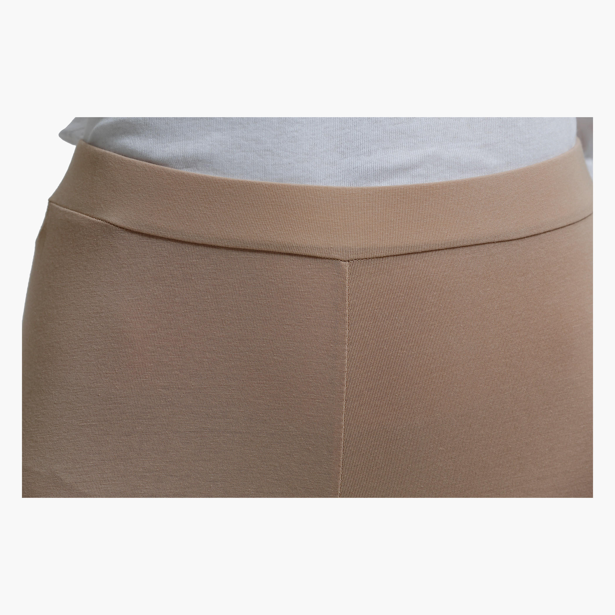 Cropped Leggings with Elasticised Waistband in Slim Fit-women-clothing-bottoms-leggings-image-9