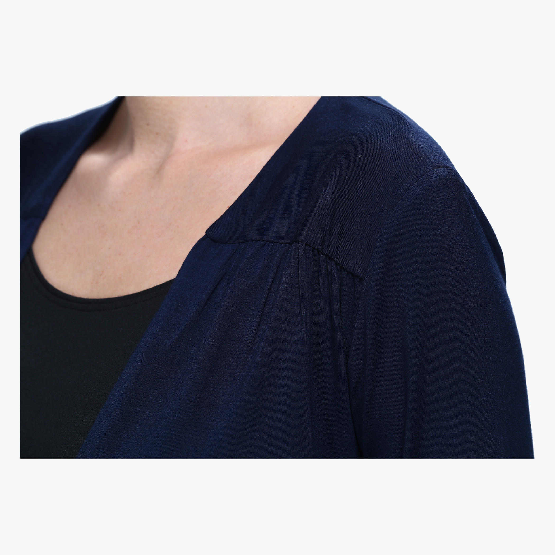 Long Sleeves Bolero Jacket with Pleats-women-winterwear-cardigansandjumpers-cardigans-image-4