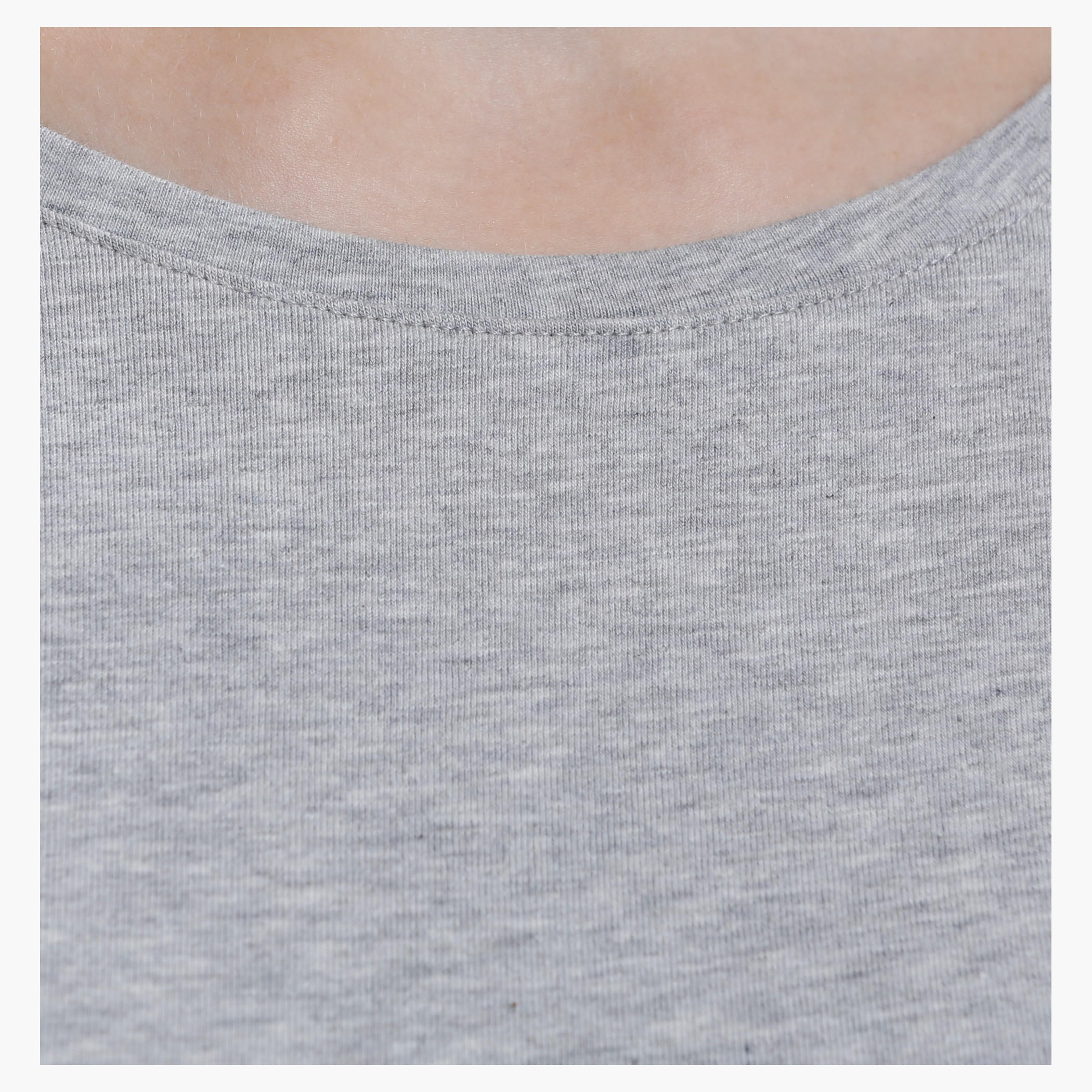Melange Long Sleeves Round Neck T-Shirt-women-clothing-tshirts-image-2