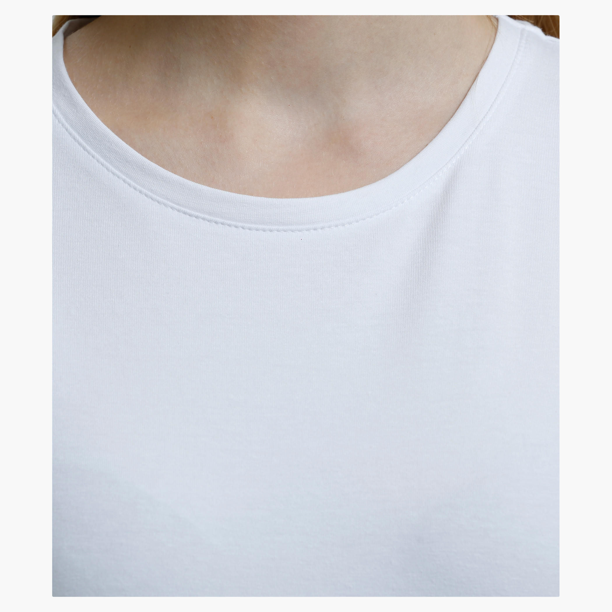Round Neck T-Shirt with Short Sleeves in Regular Fit-women-clothing-tshirts-image-9
