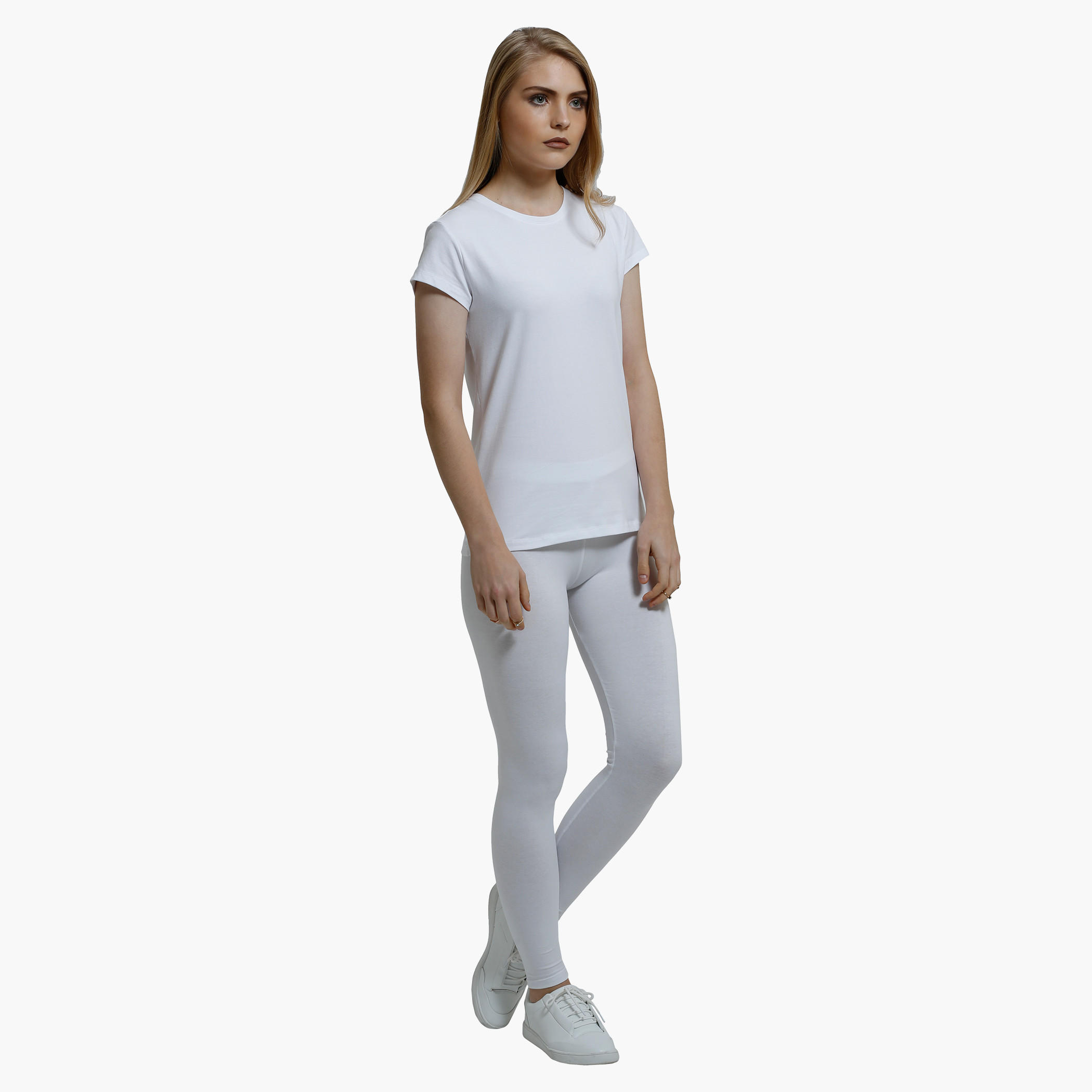 Round Neck T-Shirt with Short Sleeves in Regular Fit-women-clothing-tshirts-image-10