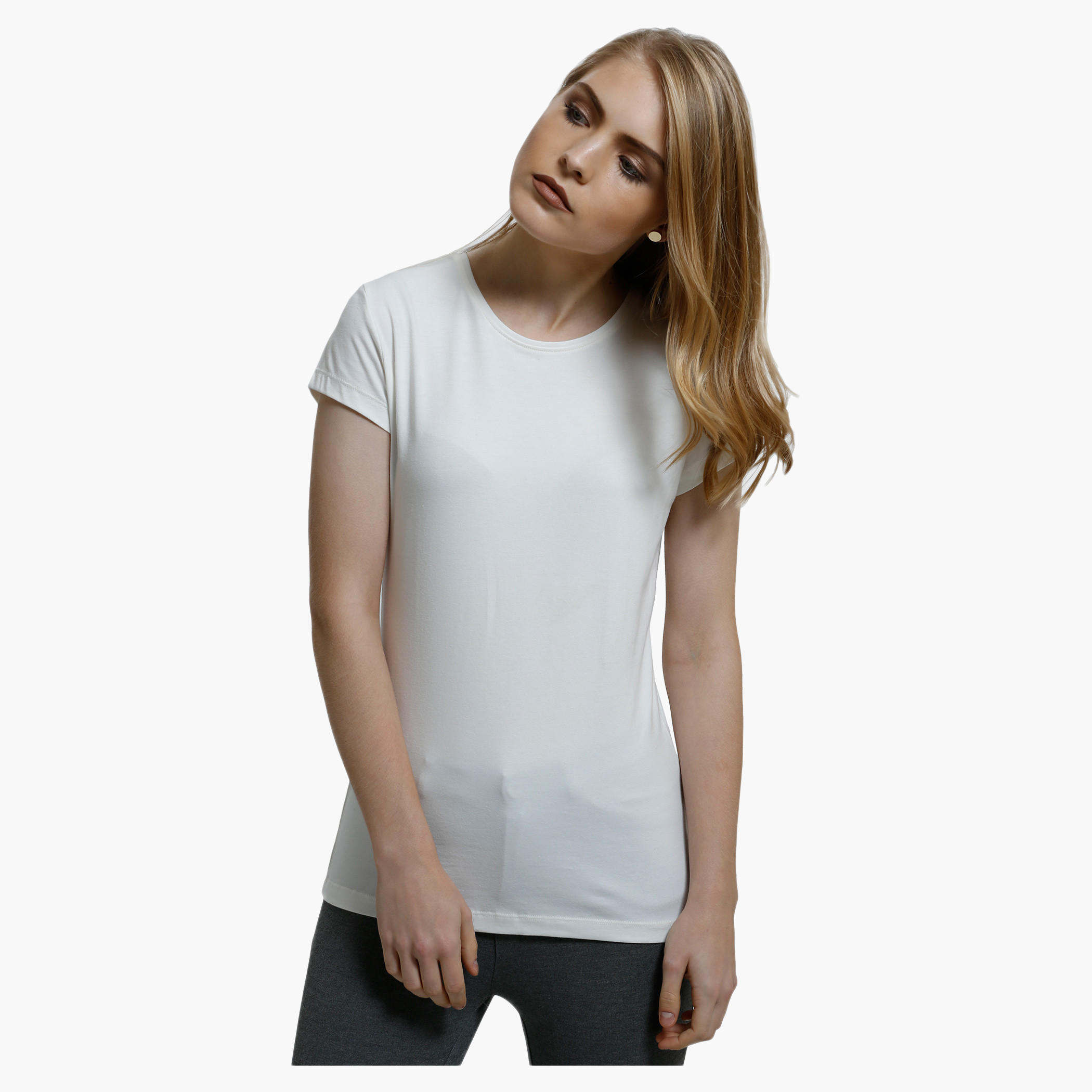 Short Sleeves Crew Neck T-Shirt-women-clothing-tshirts-image-1