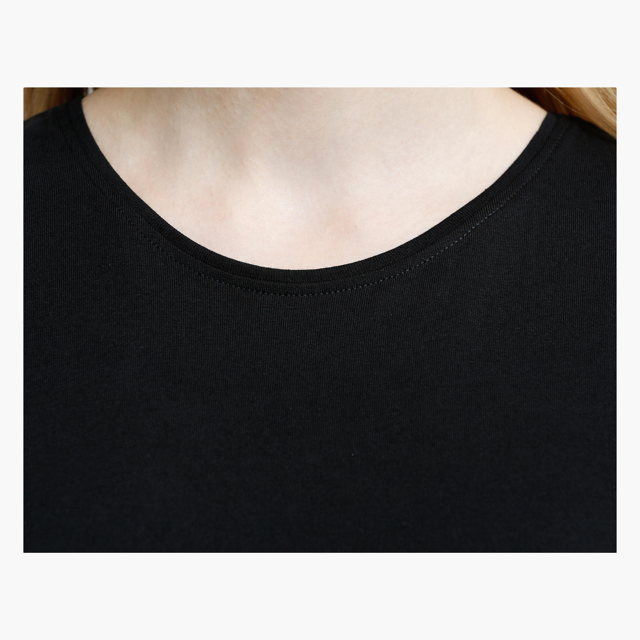 Round Neck T-Shirt with Short Sleeves in Regular Fit-women-clothing-tshirts-image-14
