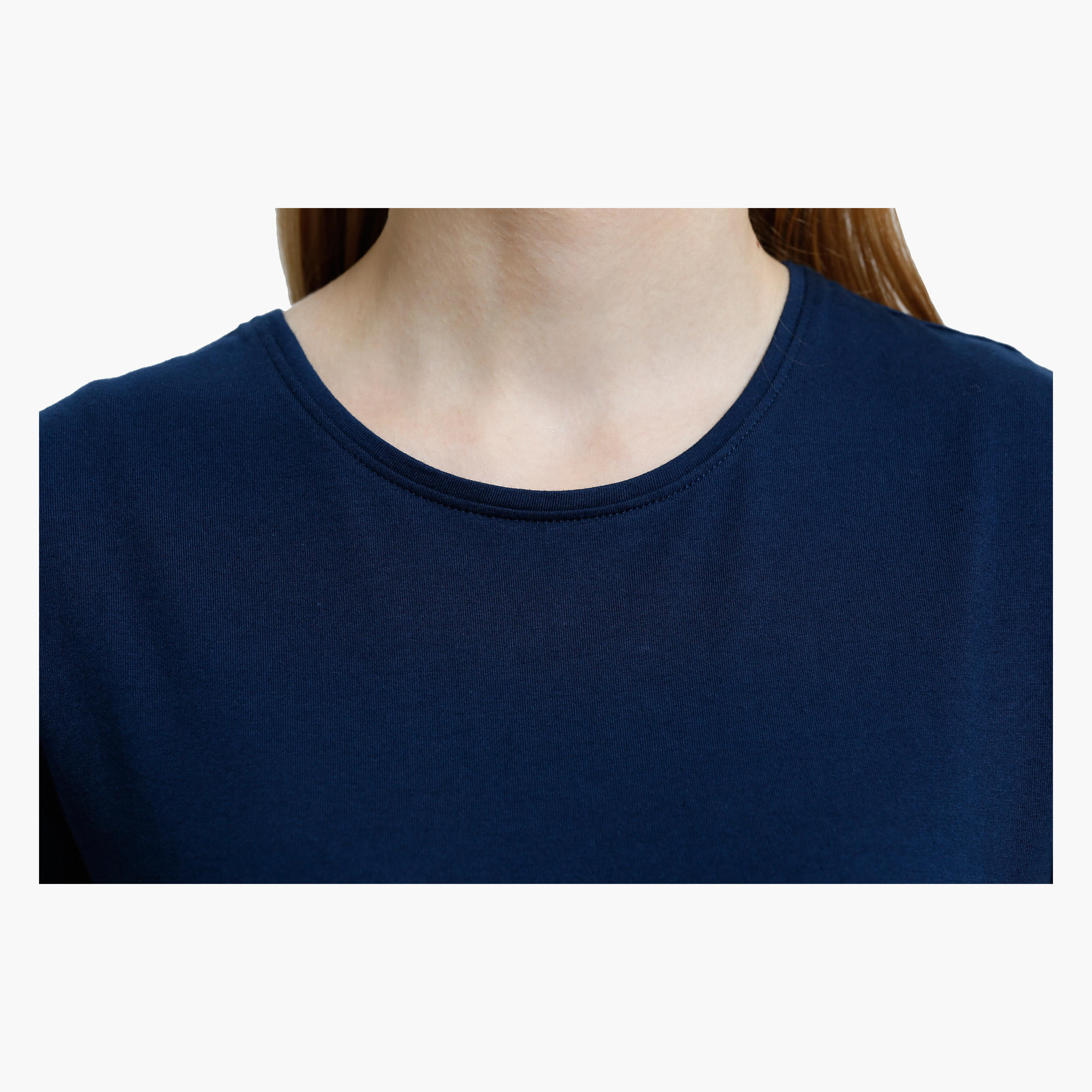 Round Neck T-Shirt with Short Sleeves in Regular Fit-women-clothing-tshirts-image-19