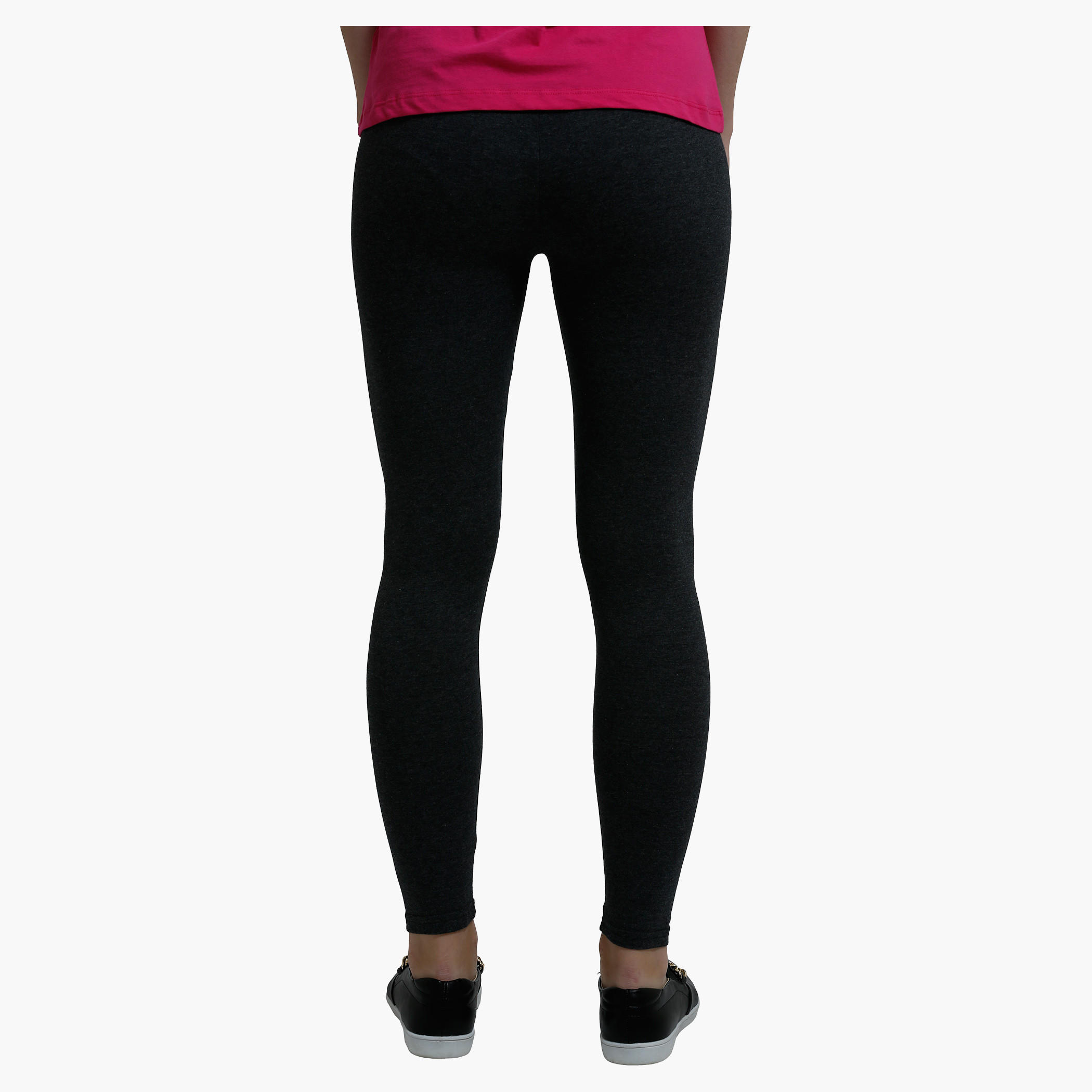 Full Length Leggings with Elasticised Waistband in Slim Fit-women-clothing-bottoms-leggings-image-12