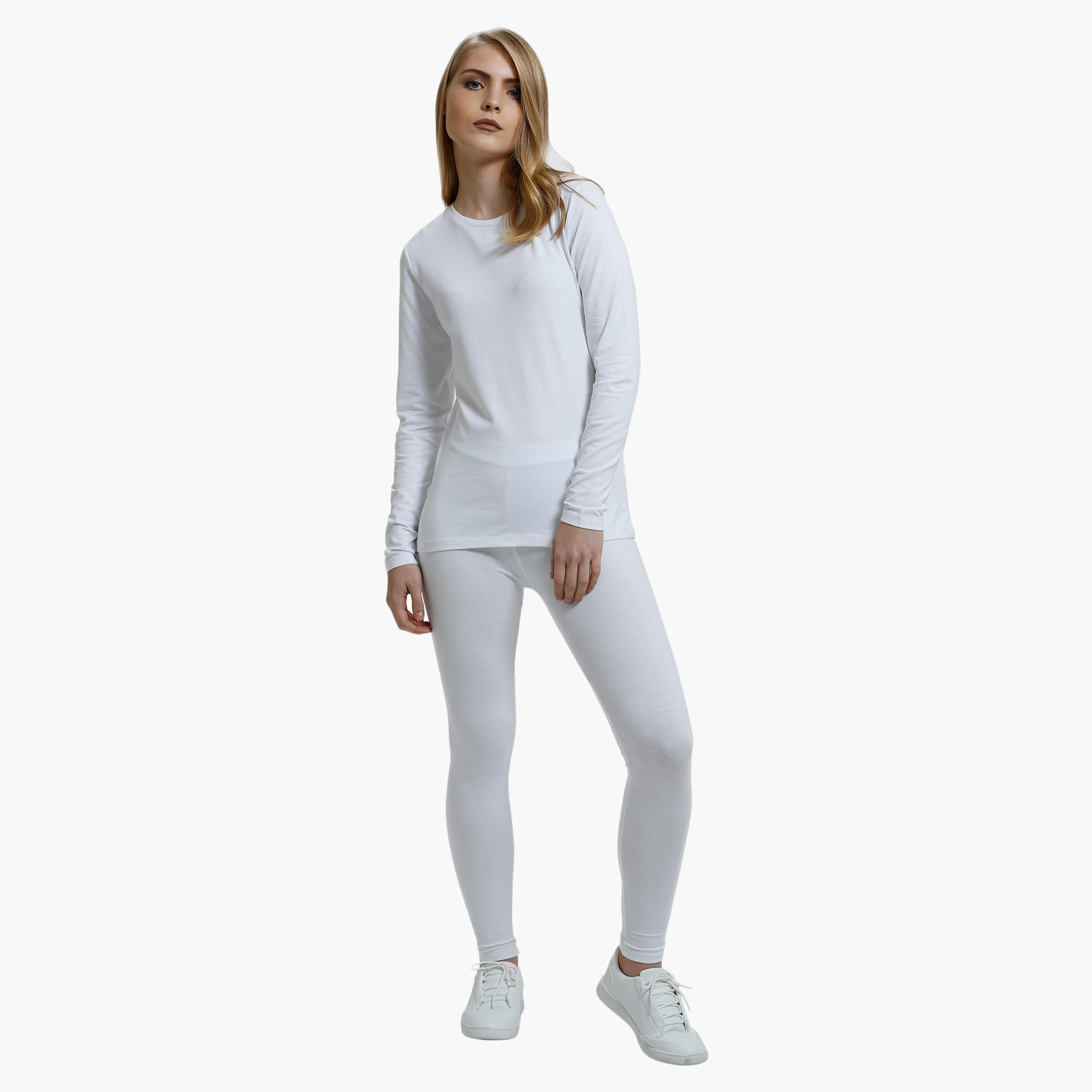 Full Length Leggings with Elasticised Waistband in Slim Fit-women-clothing-bottoms-leggings-image-20