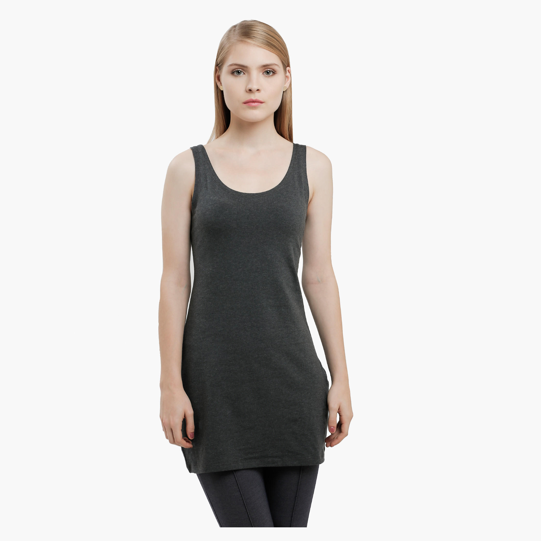 Sleeveless Long Vest with Round Neck-women-clothing-tshirts-image-6