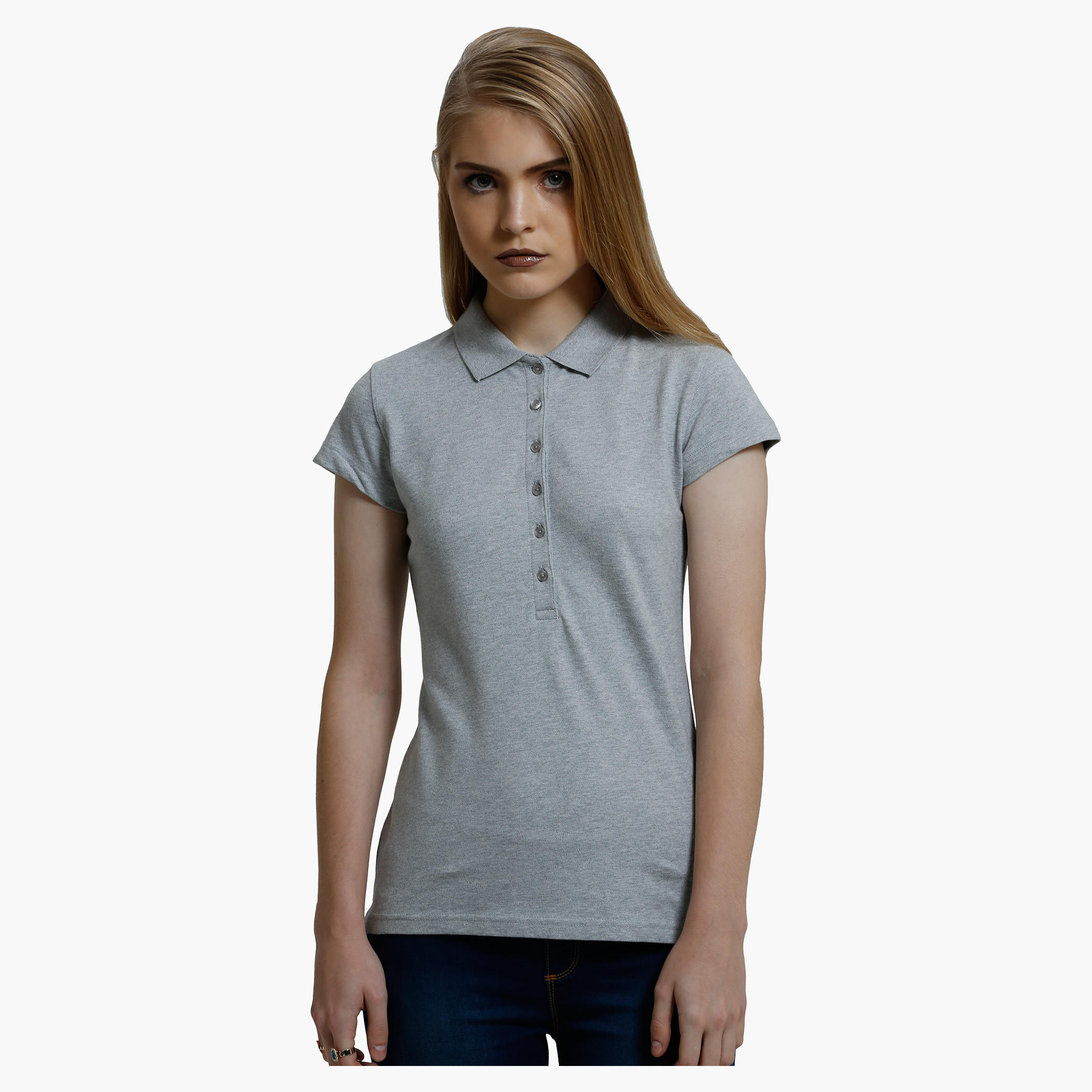 Short Sleeves Polo Neck T-Shirt-women-clothing-tshirts-image-1