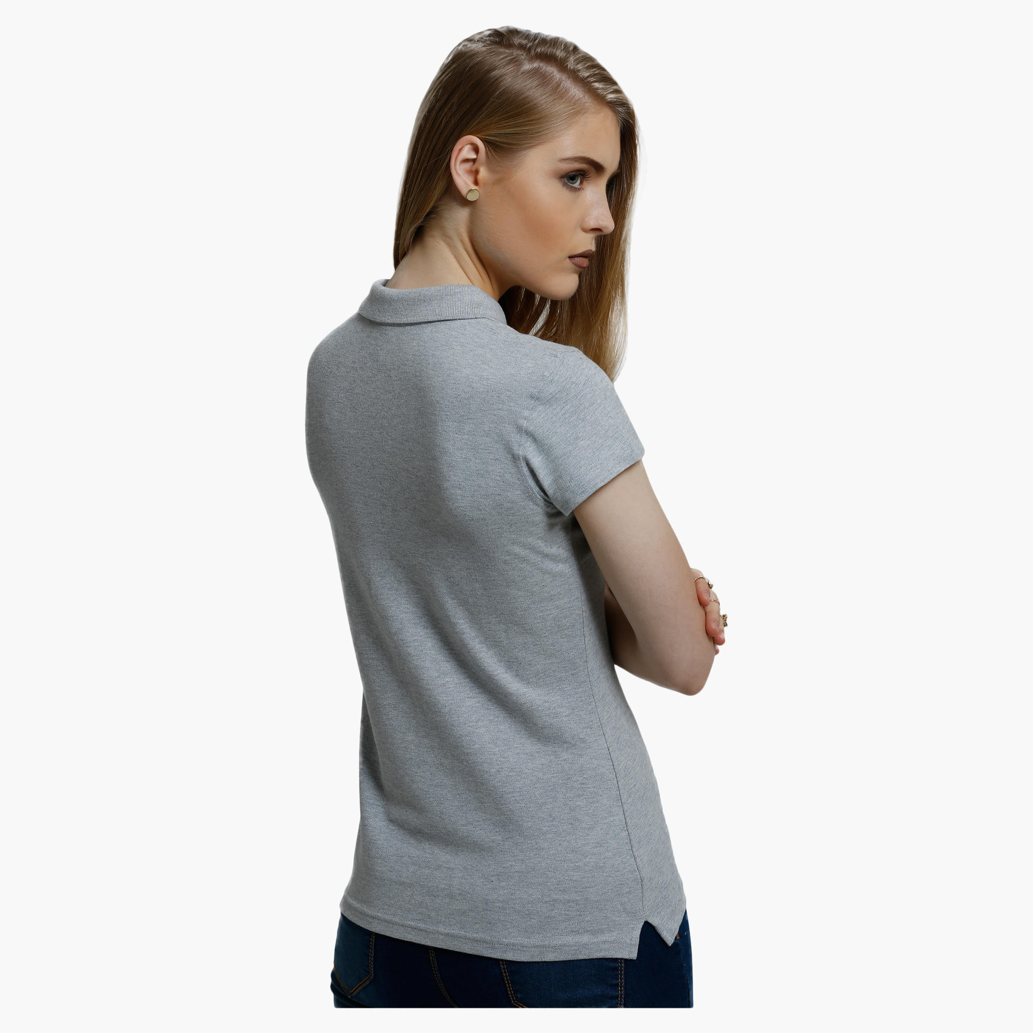 Short Sleeves Polo Neck T-Shirt-women-clothing-tshirts-image-2