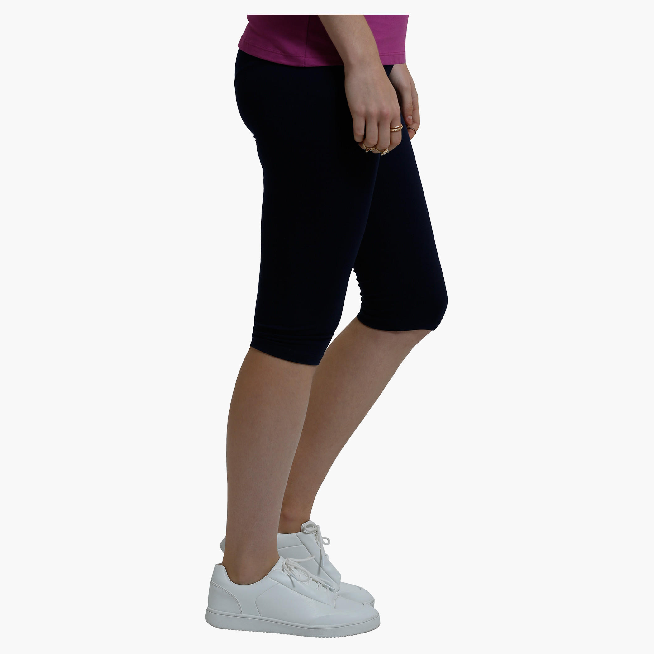 Leggings with Elasticised Waistband in Slim Fit-women-clothing-bottoms-leggings-image-3