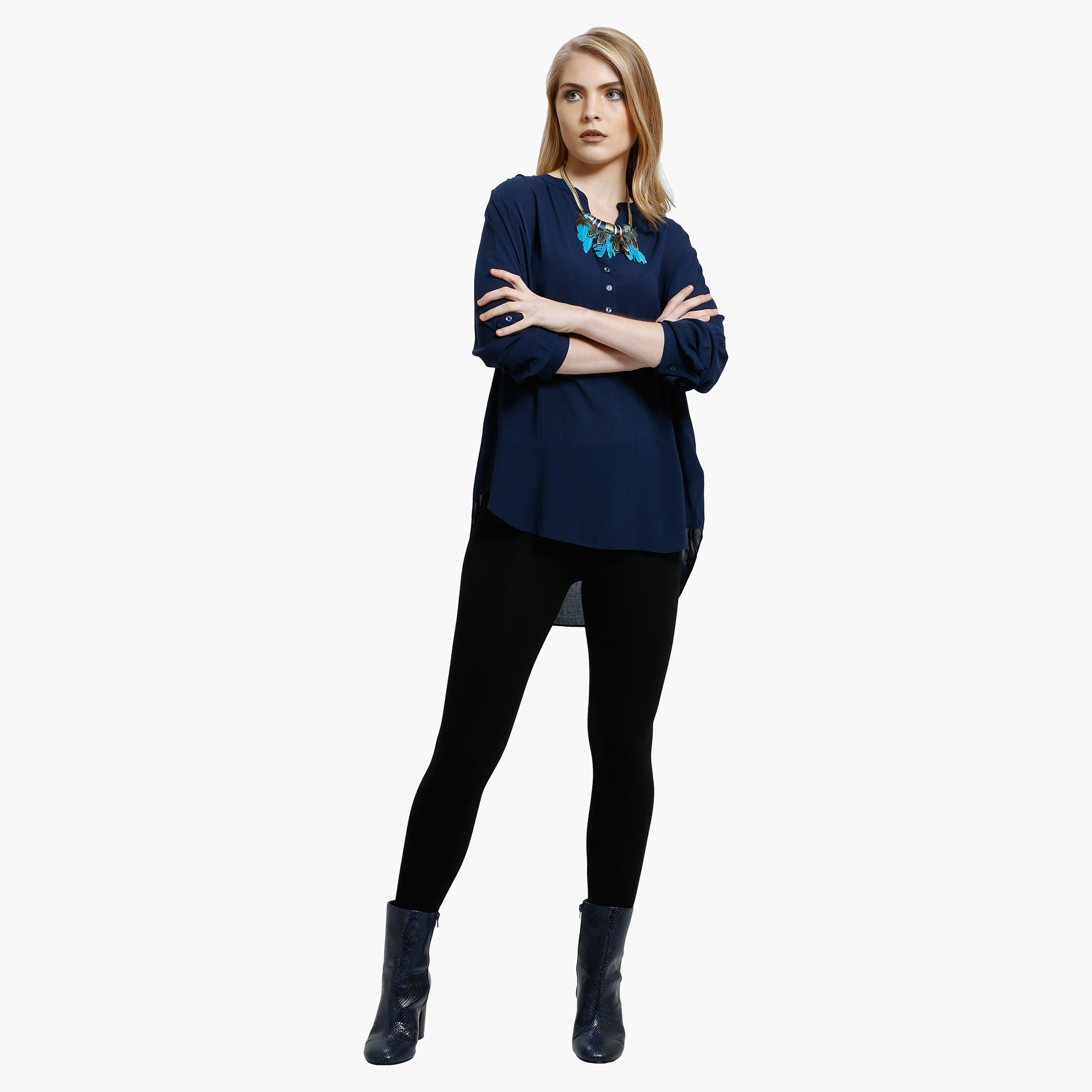 V-Neck Top with Long Sleeves-women-clothing-shirtsandblouses-blouses-image-5