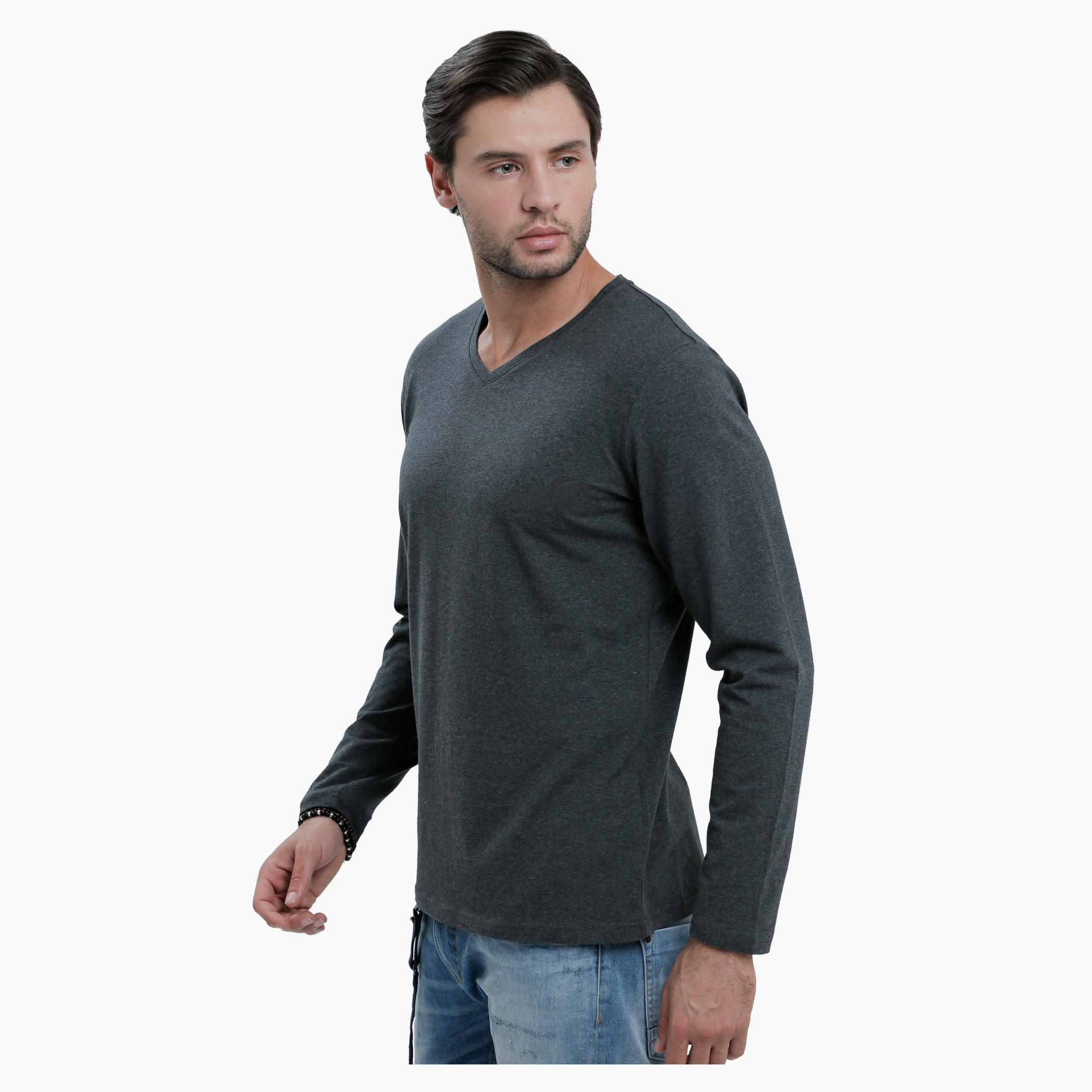 V-Neck T-Shirt with Long Sleeves in Slim Fit-men-clothing-tshirtsandpolos-tshirts-image-18