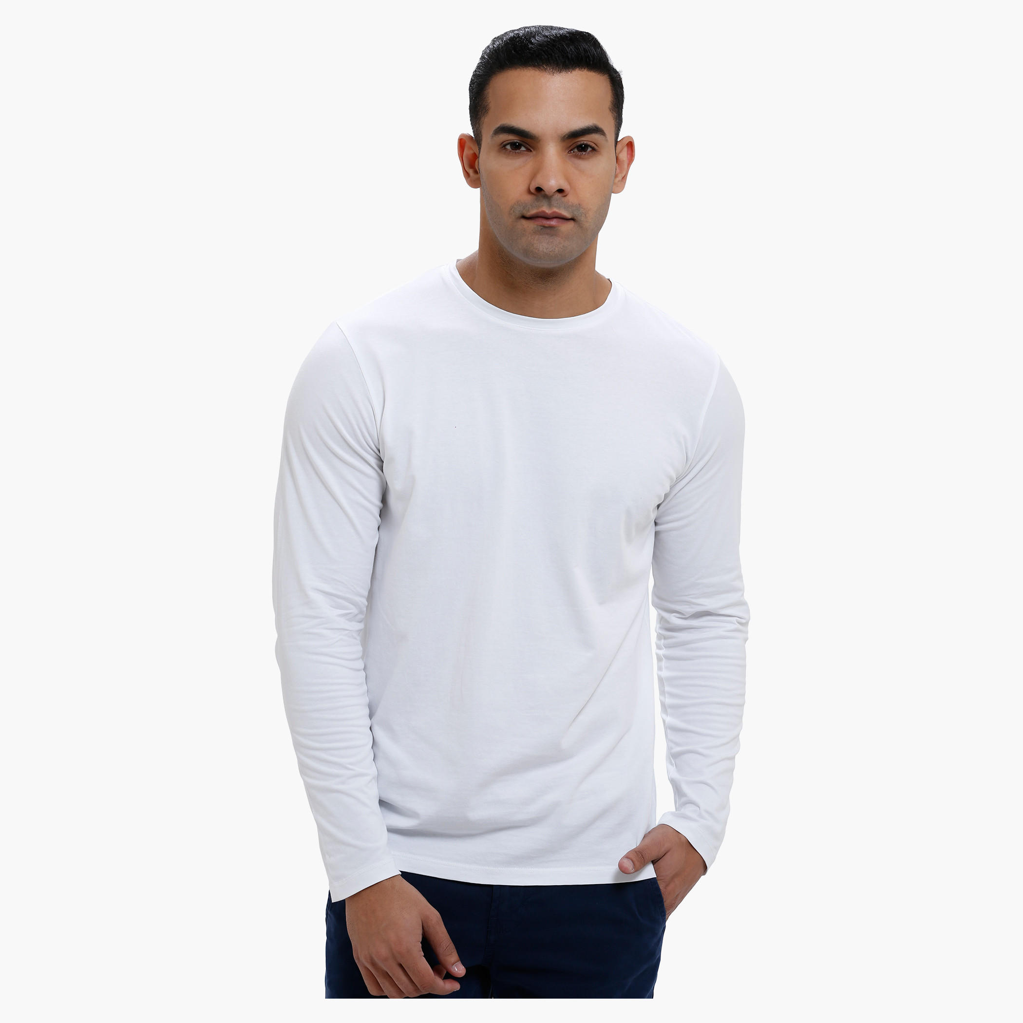 Round Neck T-Shirt with Long Sleeves in Slim Fit-men-clothing-tshirtsandpolos-tshirts-image-6