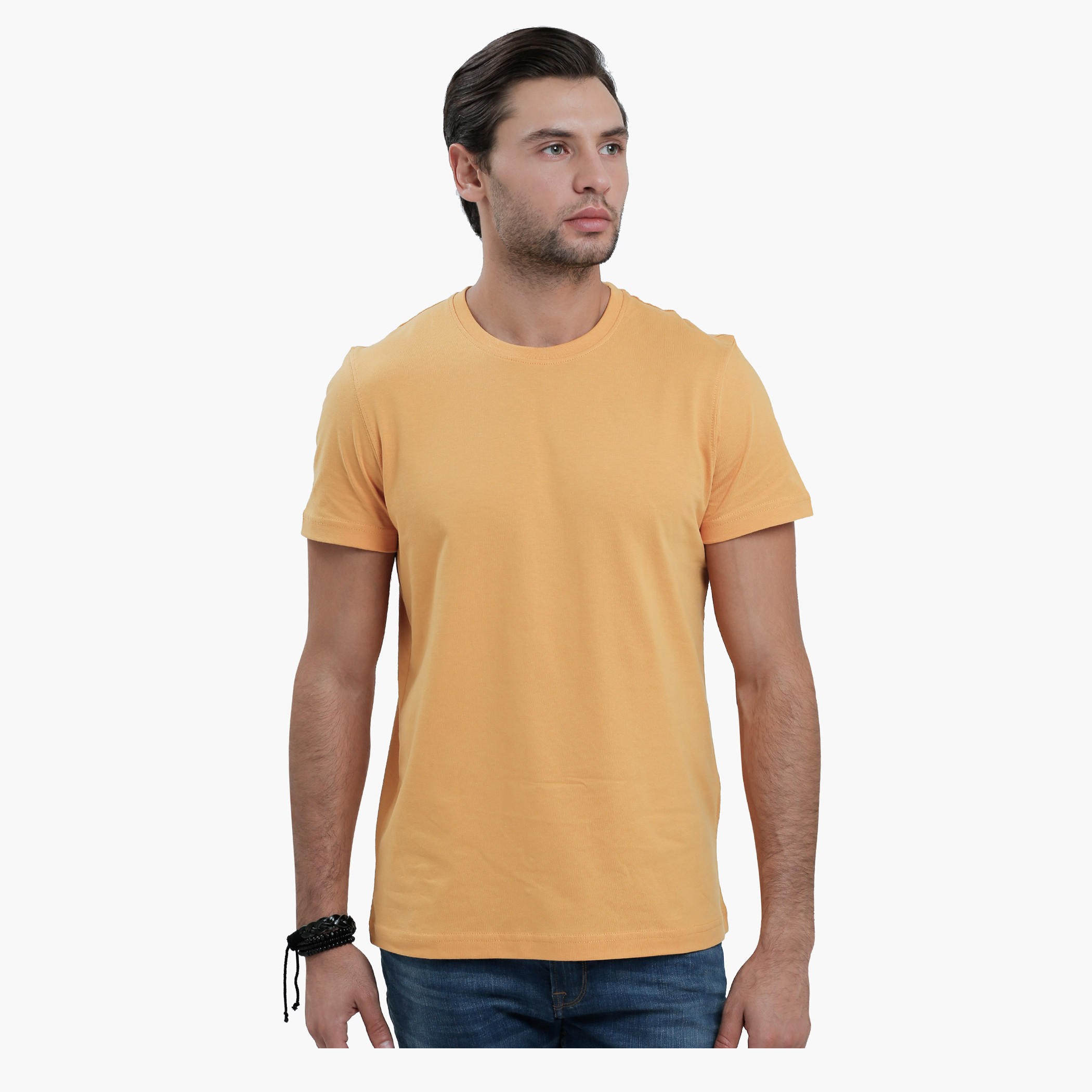 Crew Neck T-Shirt with Short Sleeves in Slim Fit-men-clothing-tshirtsandpolos-tshirts-image-21