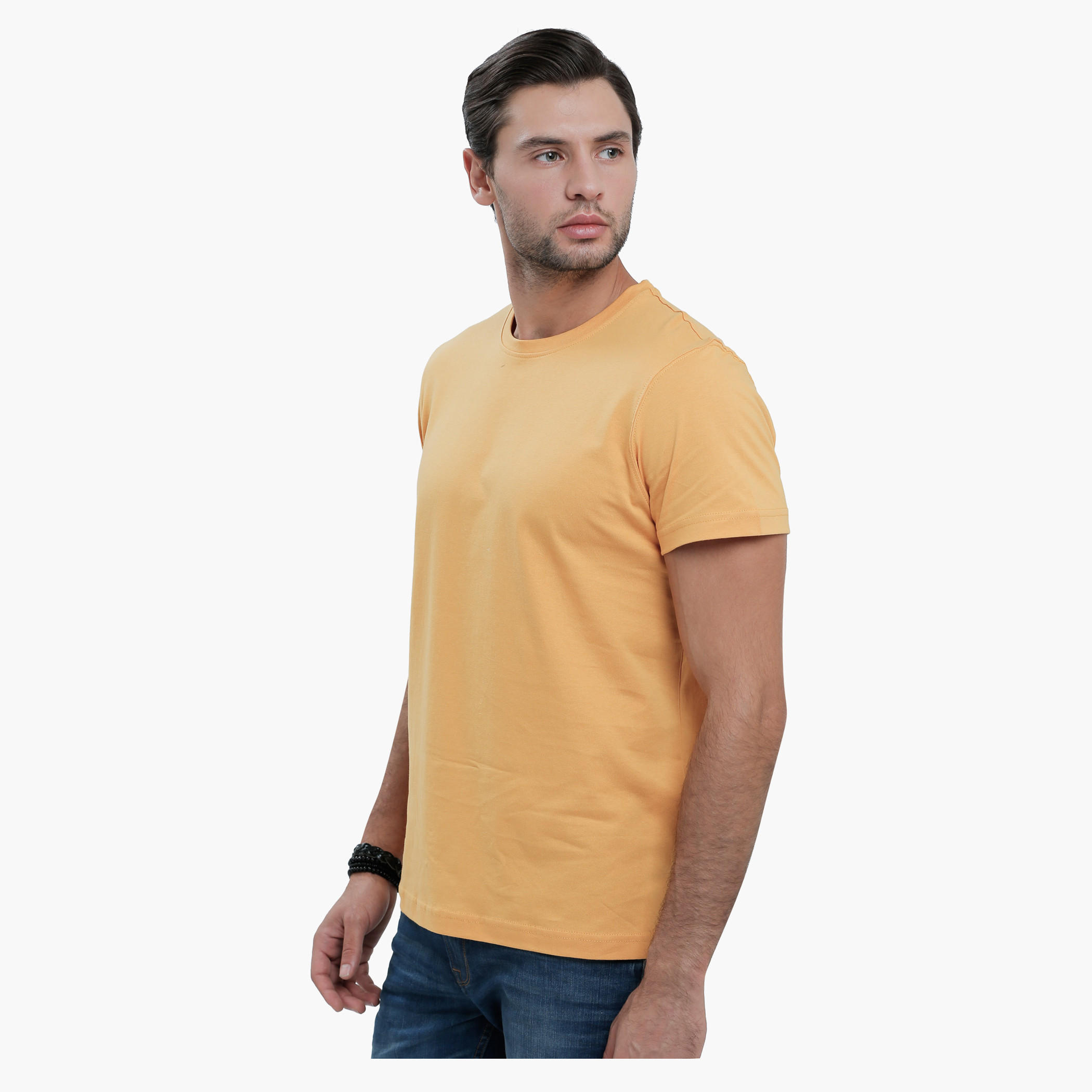 Crew Neck T-Shirt with Short Sleeves in Slim Fit-men-clothing-tshirtsandpolos-tshirts-image-23
