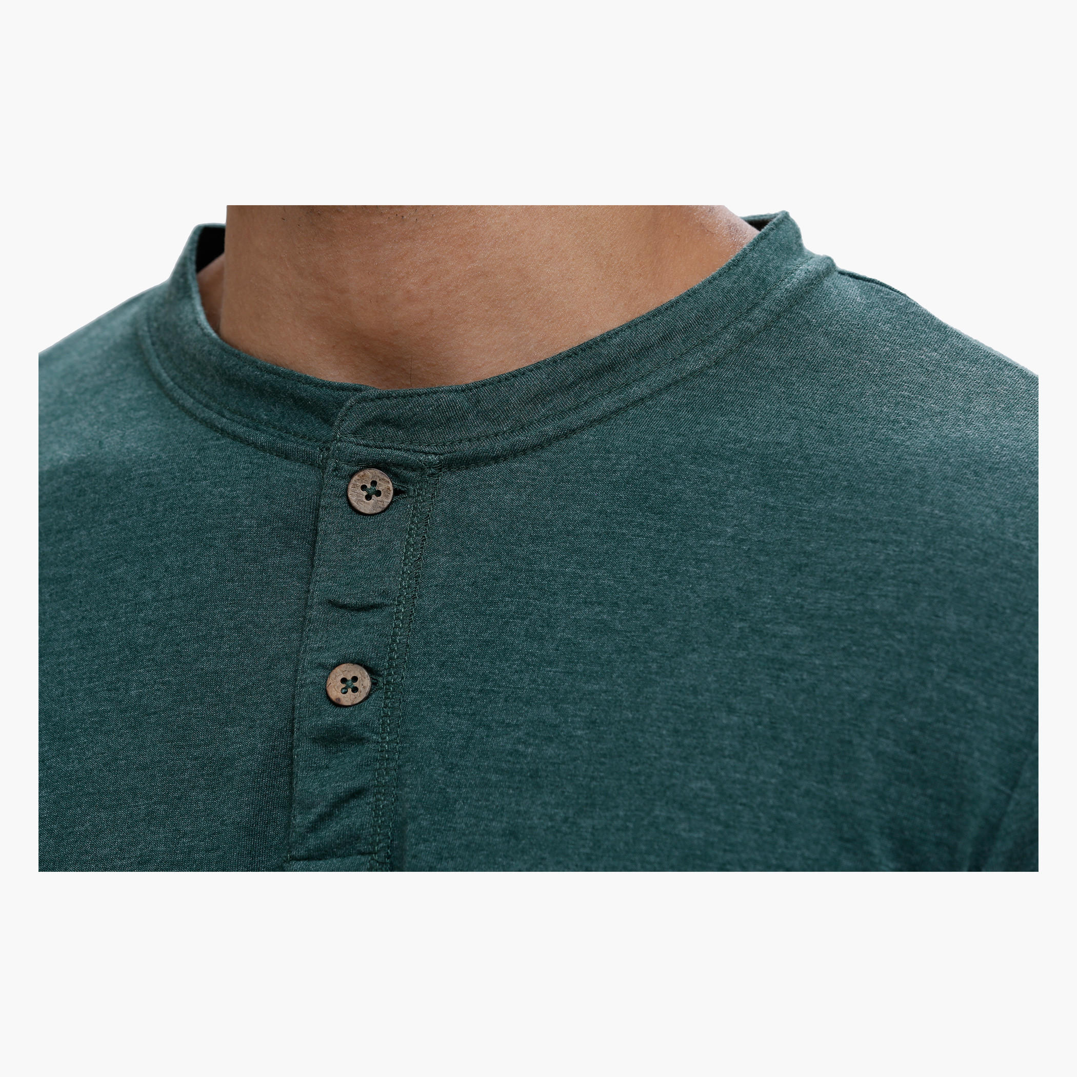 Henley Neck T-Shirt with Short Sleeves in Slim Fit-men-clothing-tshirtsandpolos-tshirts-image-9