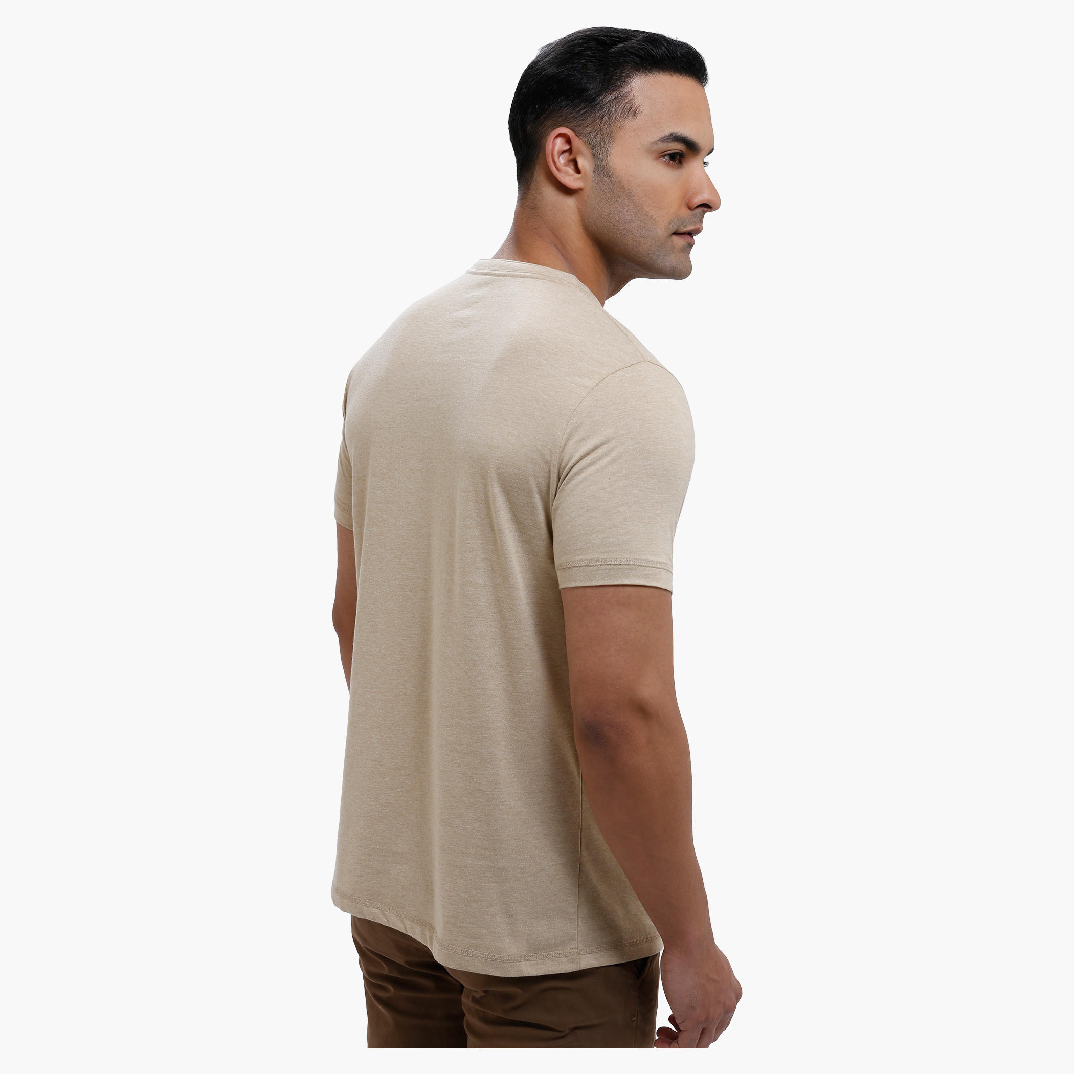 Henley Neck T-Shirt with Short Sleeves in Slim Fit-men-clothing-tshirtsandpolos-tshirts-image-12