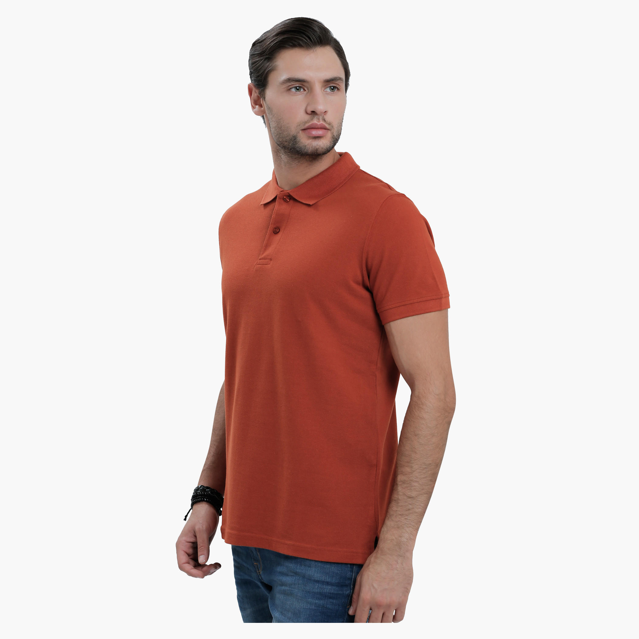 Polo Neck T-Shirt with Short Sleeves in Slim Fit-men-clothing-tshirtsandpolos-polos-image-8