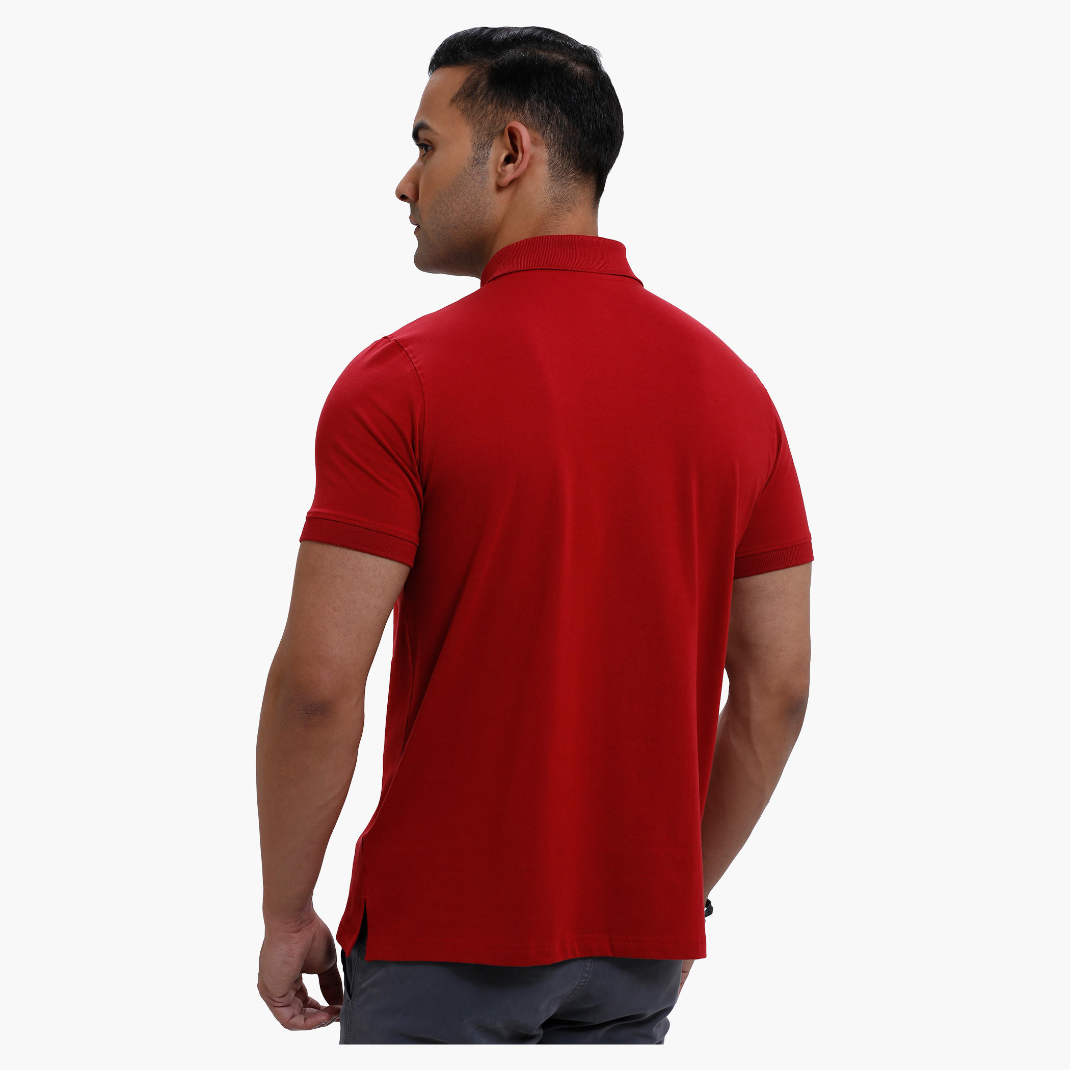 Polo Neck T-Shirt with Short Sleeves in Regular Fit-men-clothing-tshirtsandpolos-polos-image-17
