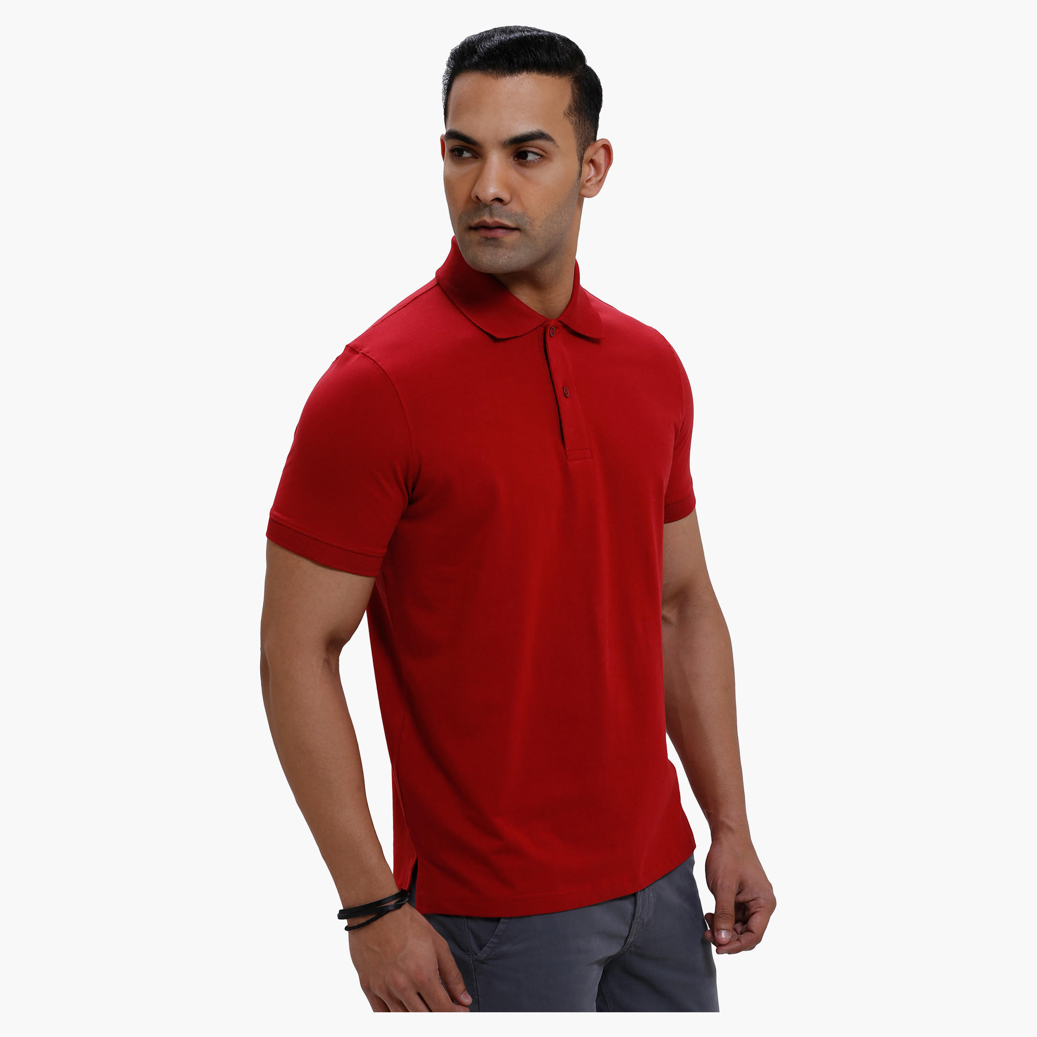 Polo Neck T-Shirt with Short Sleeves in Regular Fit-men-clothing-tshirtsandpolos-polos-image-18