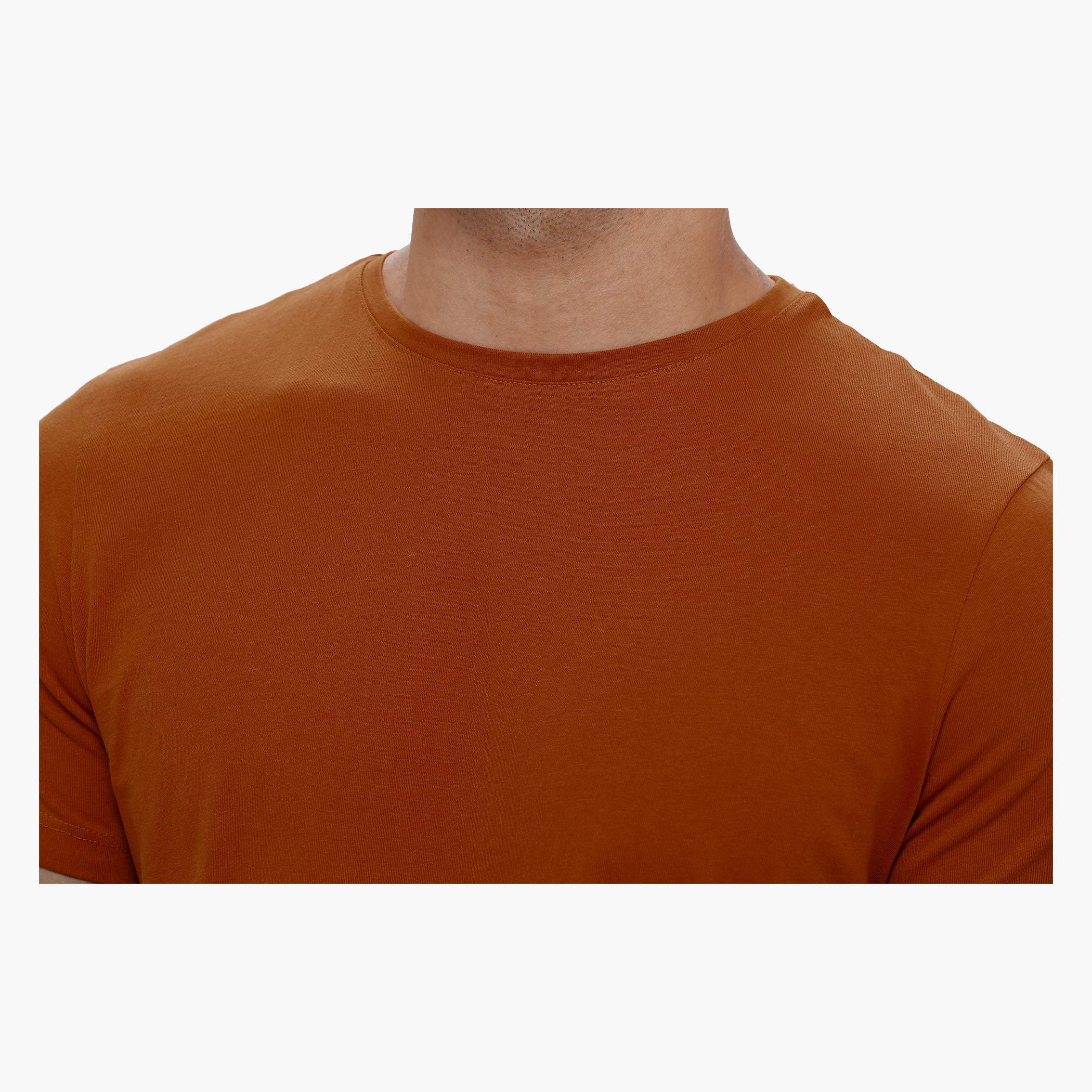 Round Neck T-Shirt with Short Sleeves in Slim Fit-men-clothing-tshirtsandpolos-tshirts-image-4