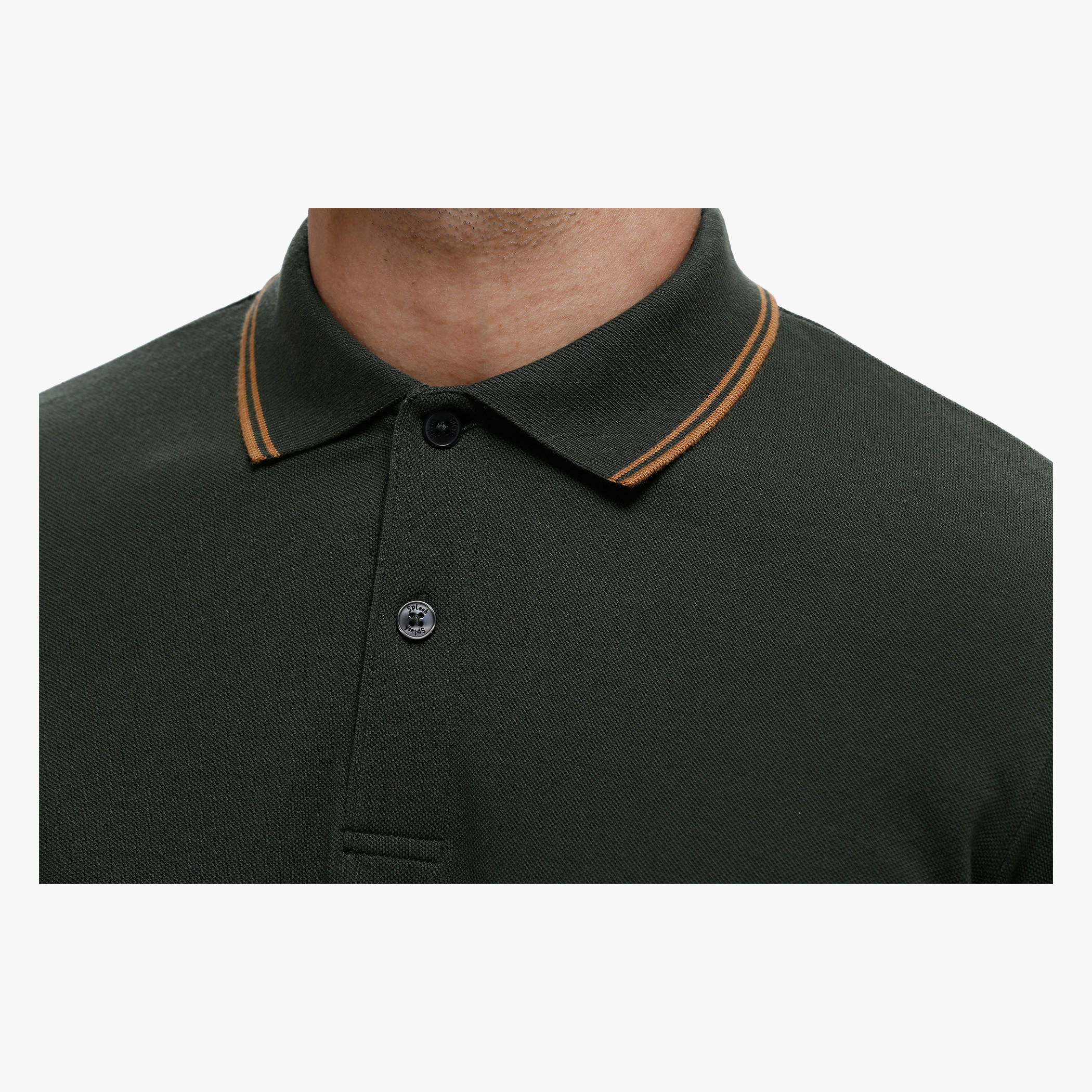 Polo Neck T-Shirt with Short Sleeves in Slim Fit-men-clothing-tshirtsandpolos-polos-image-14