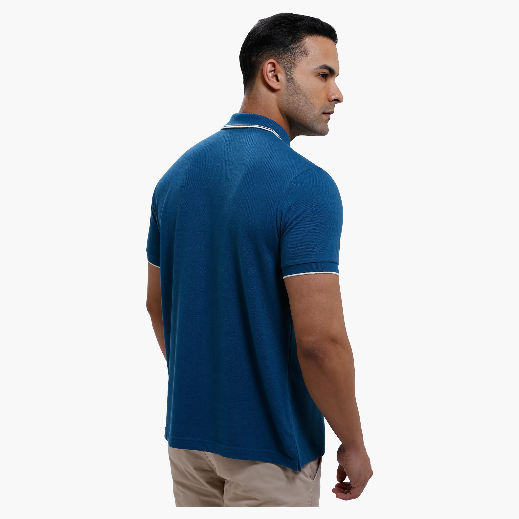 Polo Neck T-Shirt with Short Sleeves in Slim Fit-men-clothing-tshirtsandpolos-polos-image-17