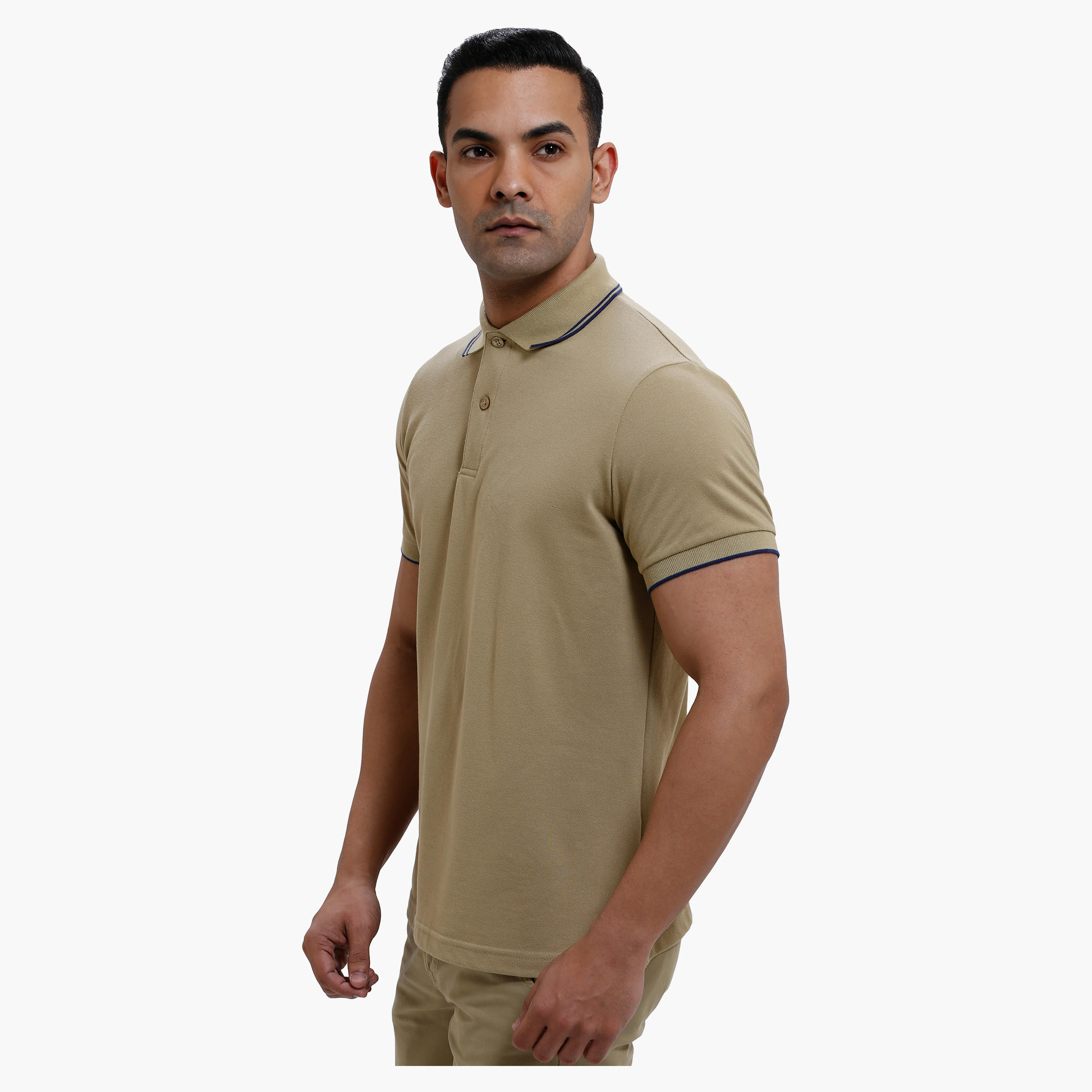 Polo Neck T-Shirt with Short Sleeves in Slim Fit-men-clothing-tshirtsandpolos-polos-image-23