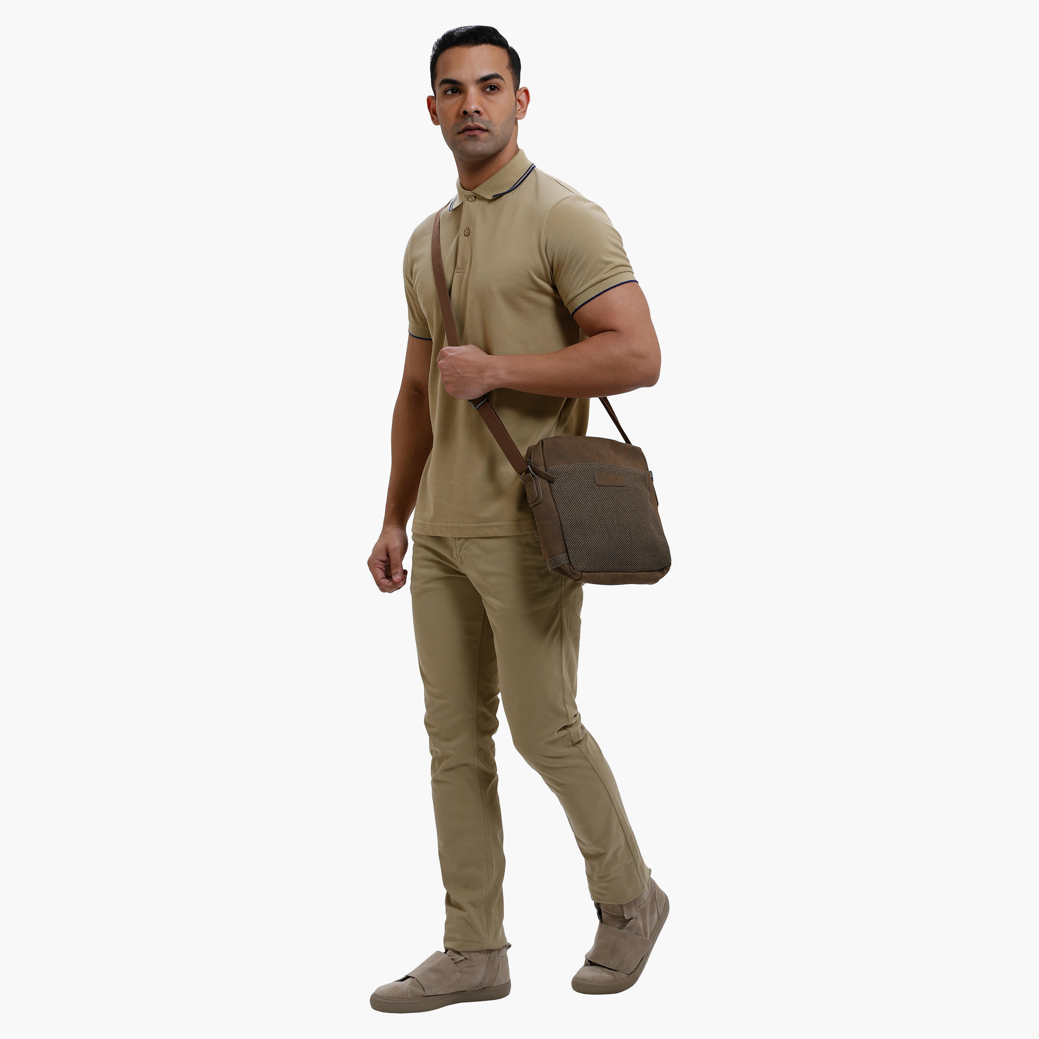 Polo Neck T-Shirt with Short Sleeves in Slim Fit-men-clothing-tshirtsandpolos-polos-image-25
