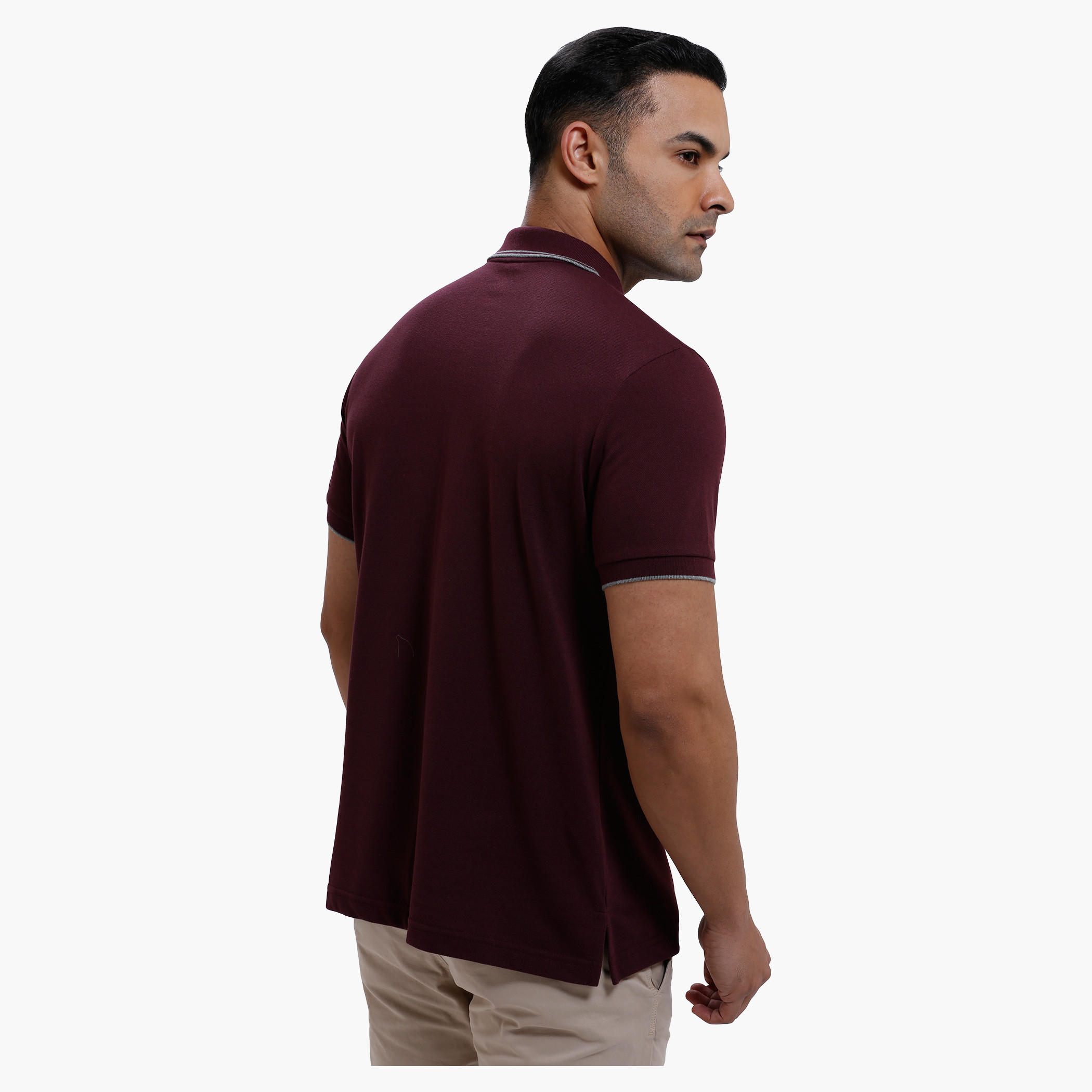 Polo Neck T-Shirt with Short Sleeves in Slim Fit-men-clothing-tshirtsandpolos-polos-image-27