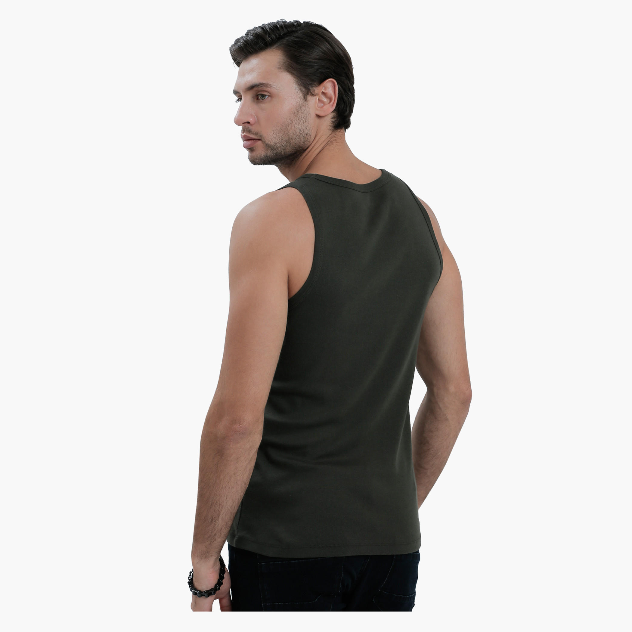 Sleeveless T-Shirt with Round Neck in Slim Fit-men-clothing-tshirtsandpolos-vests-image-7