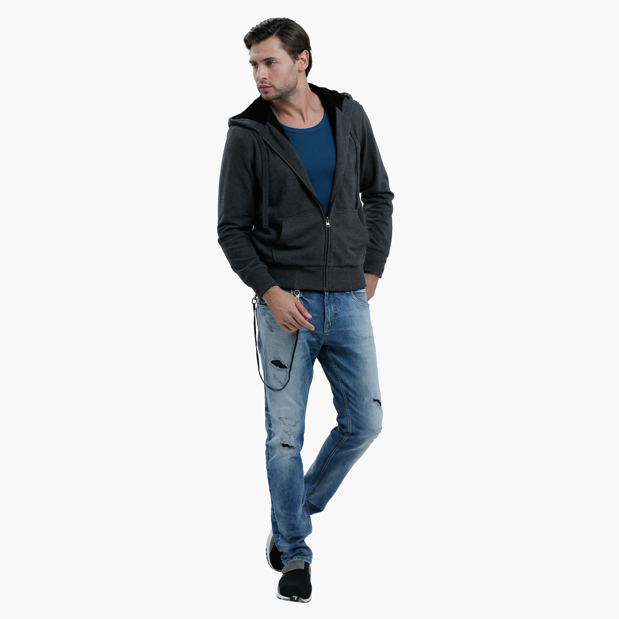 Sleeveless T-Shirt with Round Neck in Slim Fit-men-clothing-tshirtsandpolos-vests-image-15