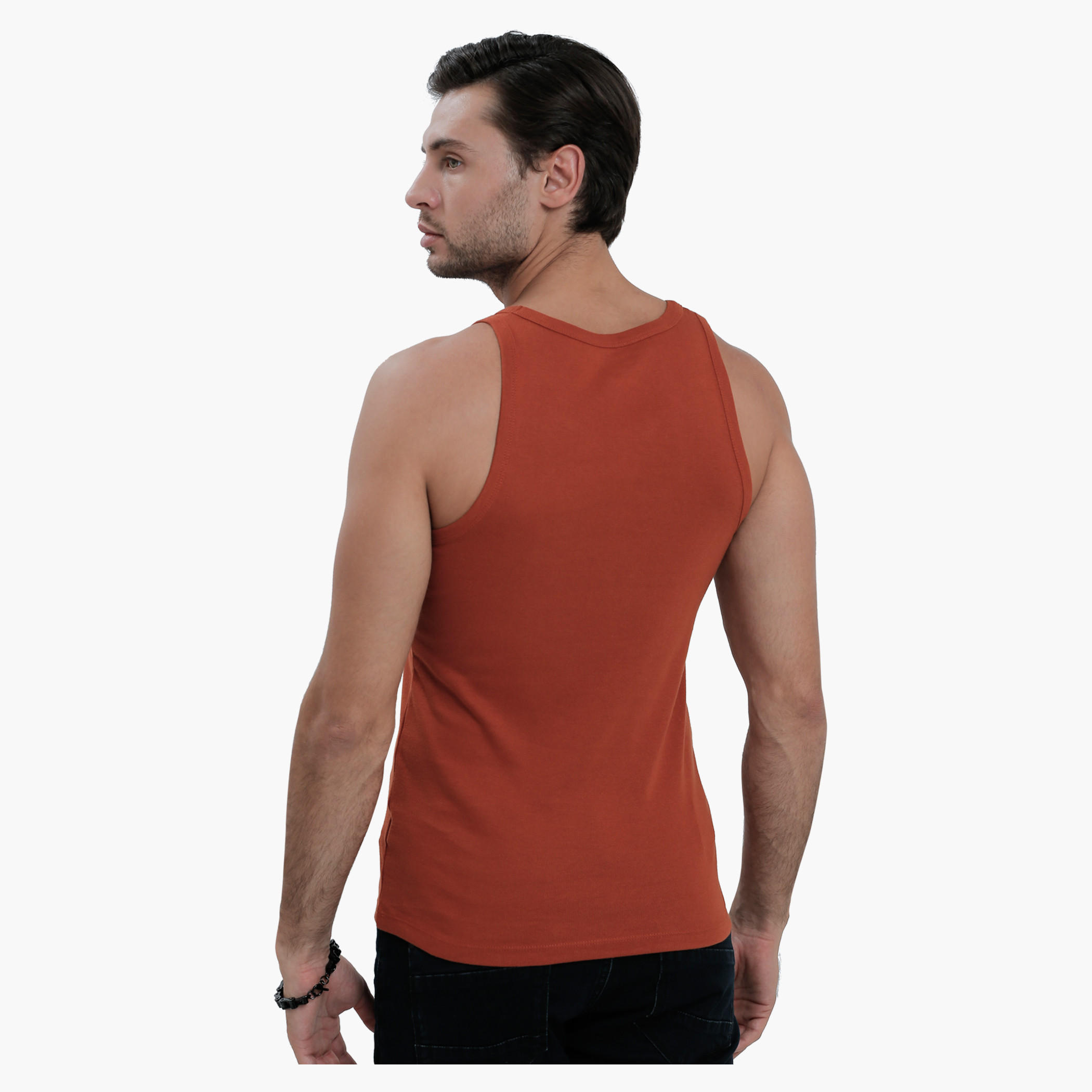 Sleeveless T-Shirt with Round Neck in Slim Fit-men-clothing-tshirtsandpolos-vests-image-17