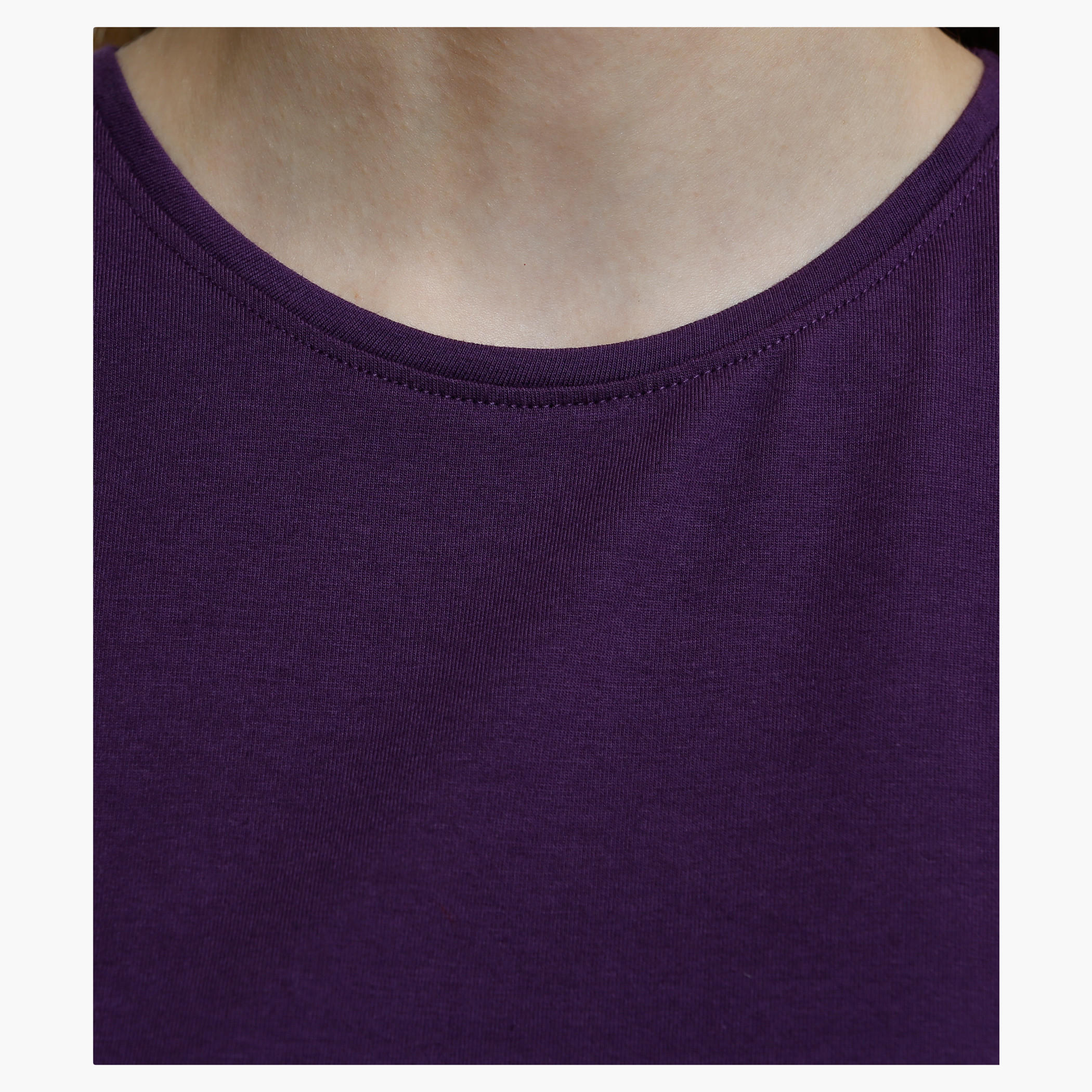 Round Neck T-Shirt with Short Sleeves in Regular Fit-women-clothing-tshirts-image-29