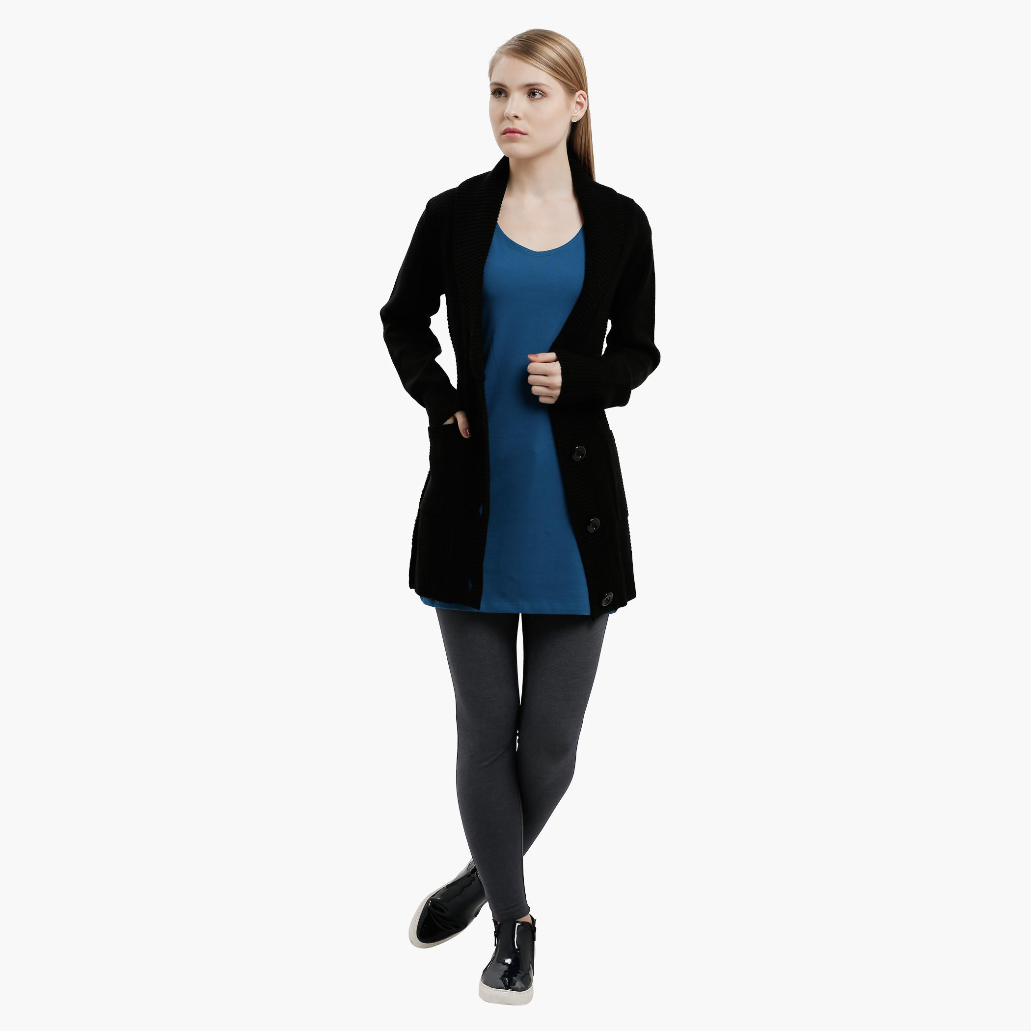 Sleeveless Long Vest with Round Neck-women-clothing-tshirts-image-15