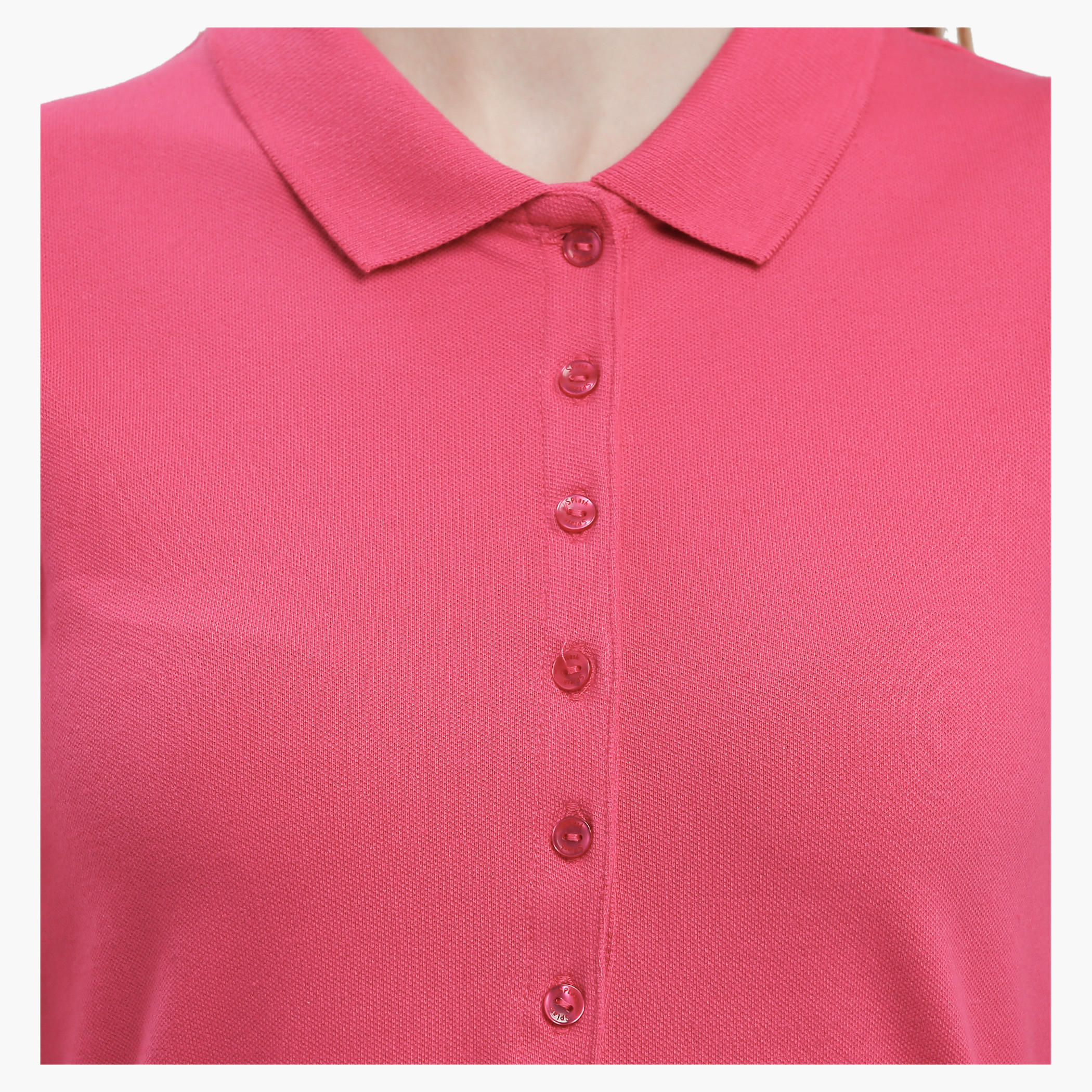 Polo Neck Top with Short Sleeves-women-clothing-tshirts-image-9