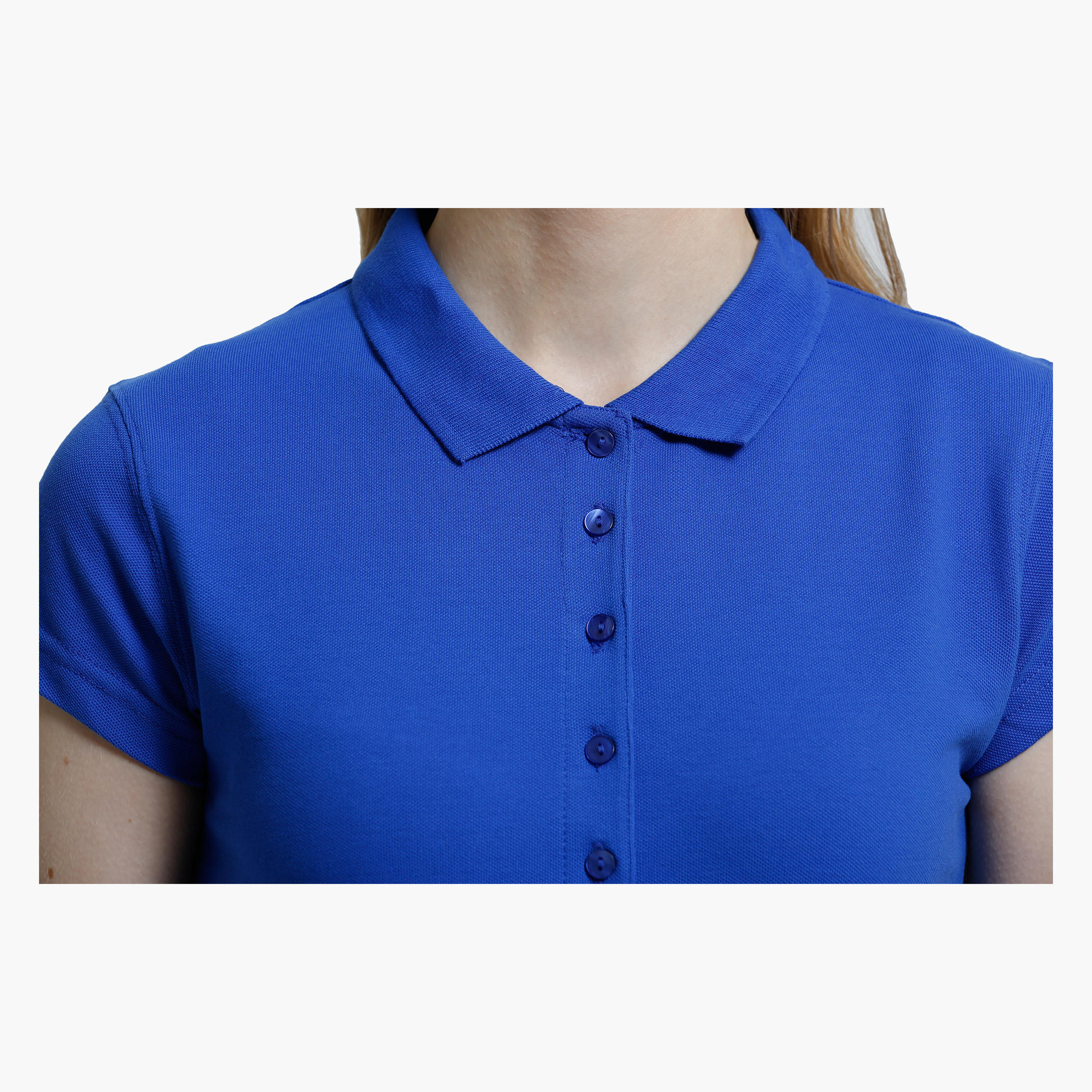 Polo Neck T-Shirt with Short Sleeves-women-clothing-tshirts-image-4