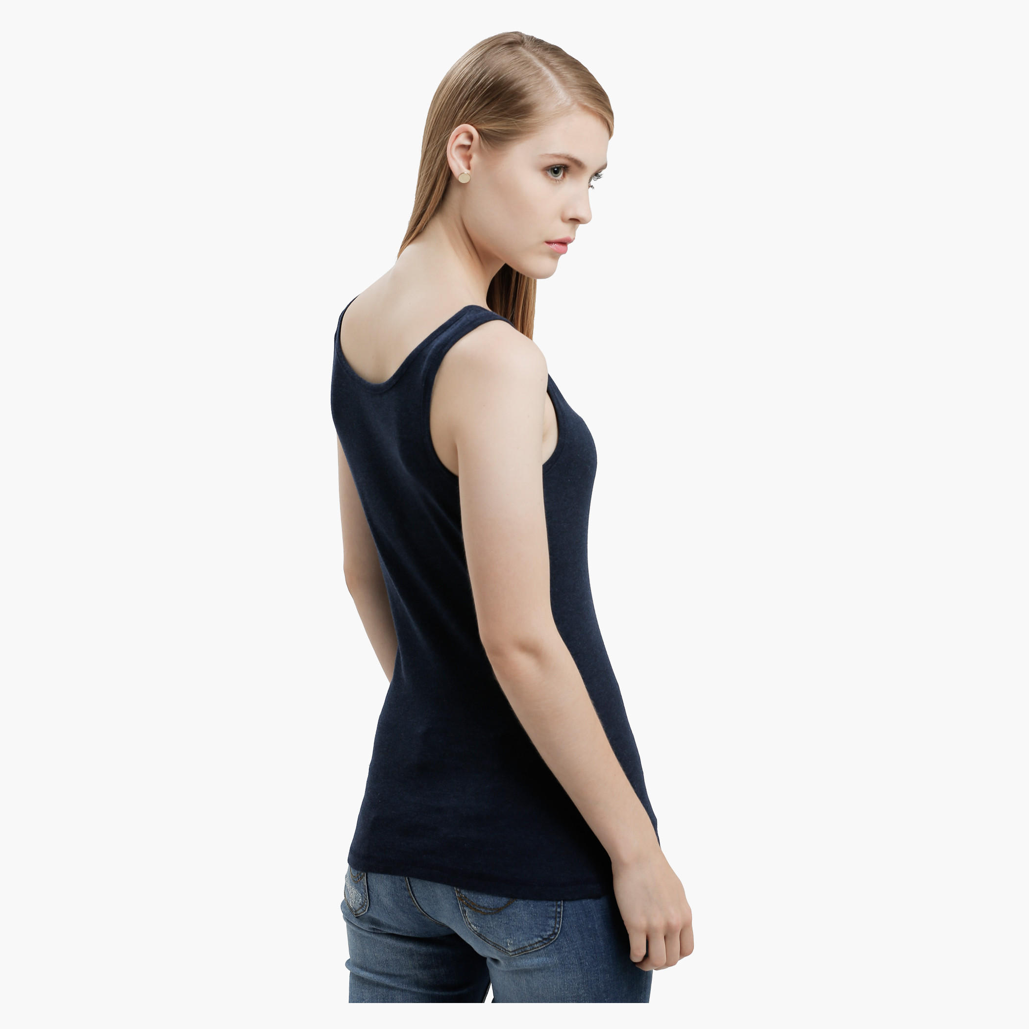 V-Neck Solid Vest-women-clothing-tshirts-image-3